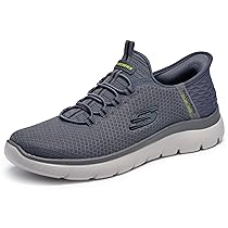 Skechers Summits High Range, Sneaker Uomo, Grigio (Charcoal Mesh Trim), 40 EU