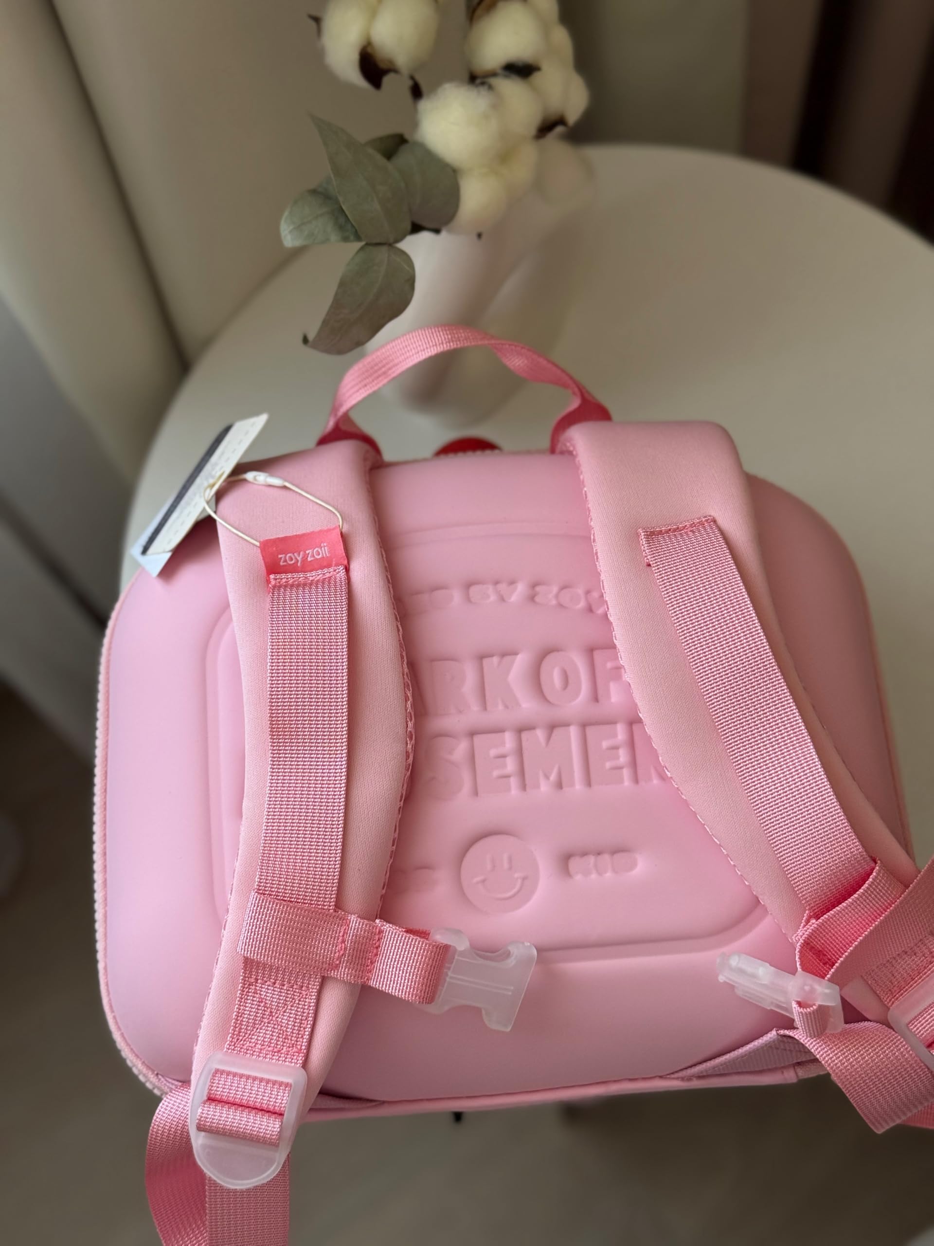 zoy zoii – Mochila infantil diseño pastel de crema, ligera, resistente y cómoda, ideal para niñas de preescolar o guardería, tamaño 28×24×13 cm