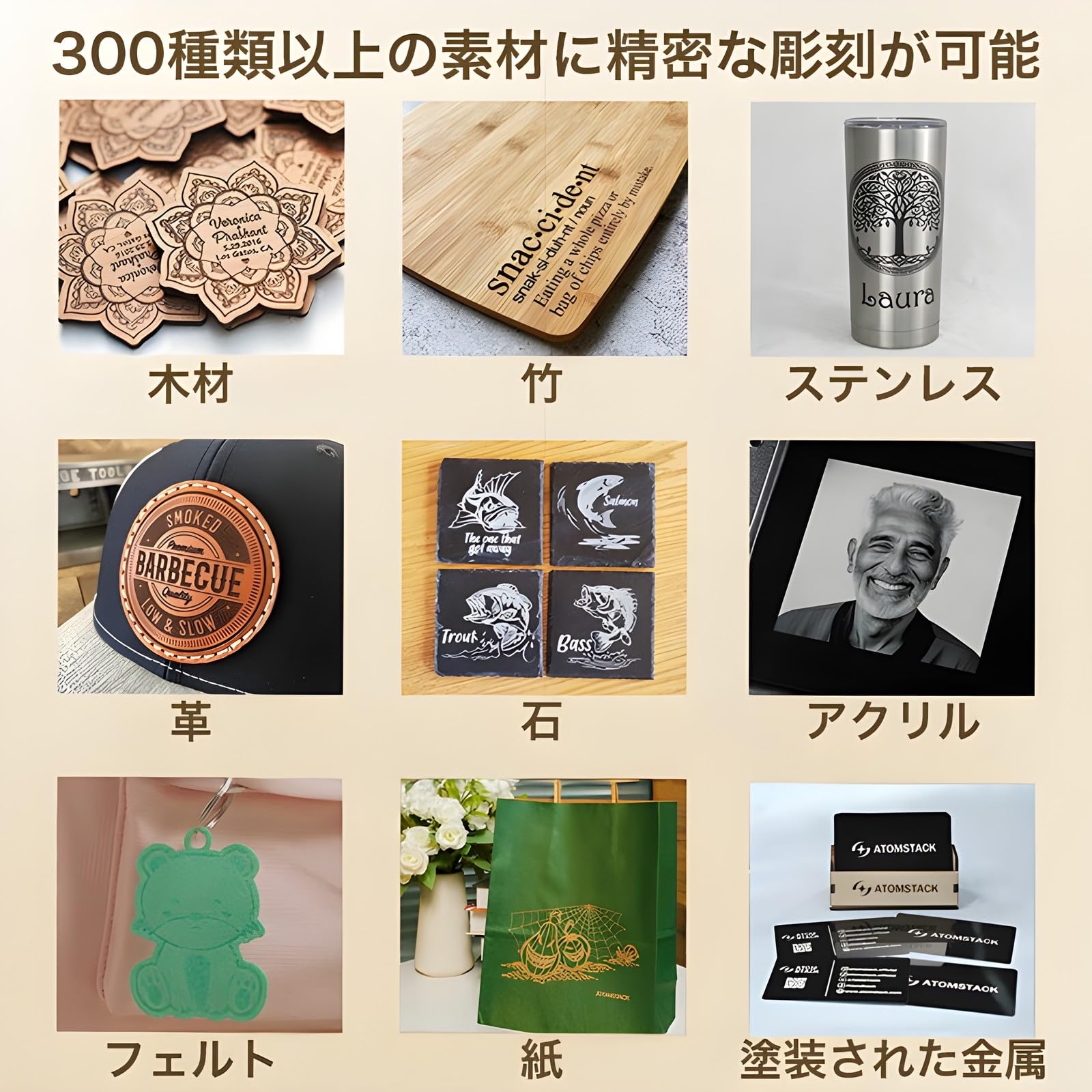 Amazon | ビームテック（Beamtec）ATOMSTACK P1デュアルレーザー彫刻機