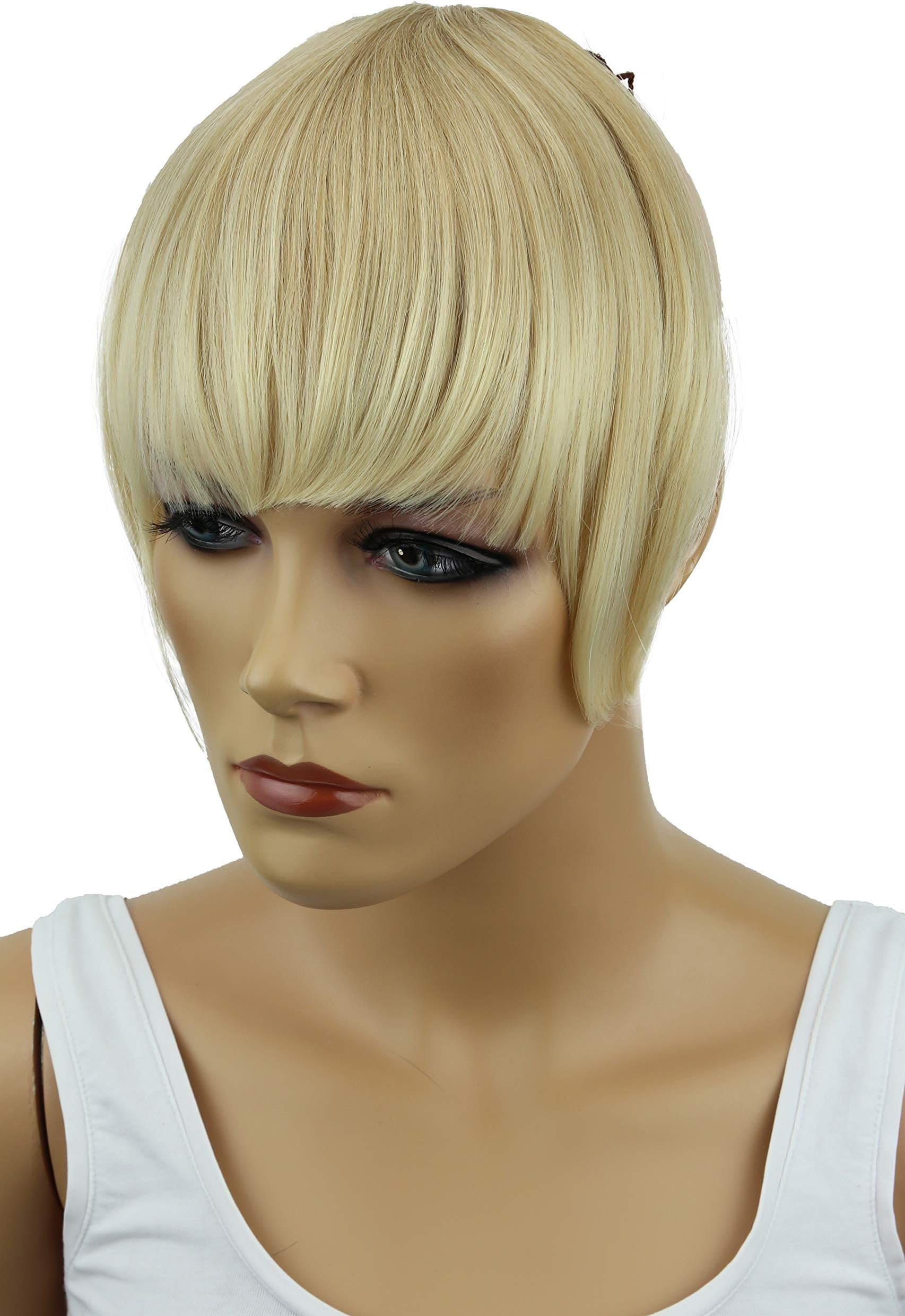 CAISHA by PRETTYSHOP Bangs Clip In Extensions Fringe Hairpiece Extension Light Blonde Mix HF11-2