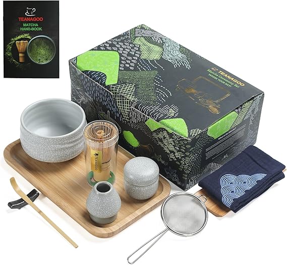 TEANAGOO Matcha Tea Set Japanese Tea Set Matcha Bowl