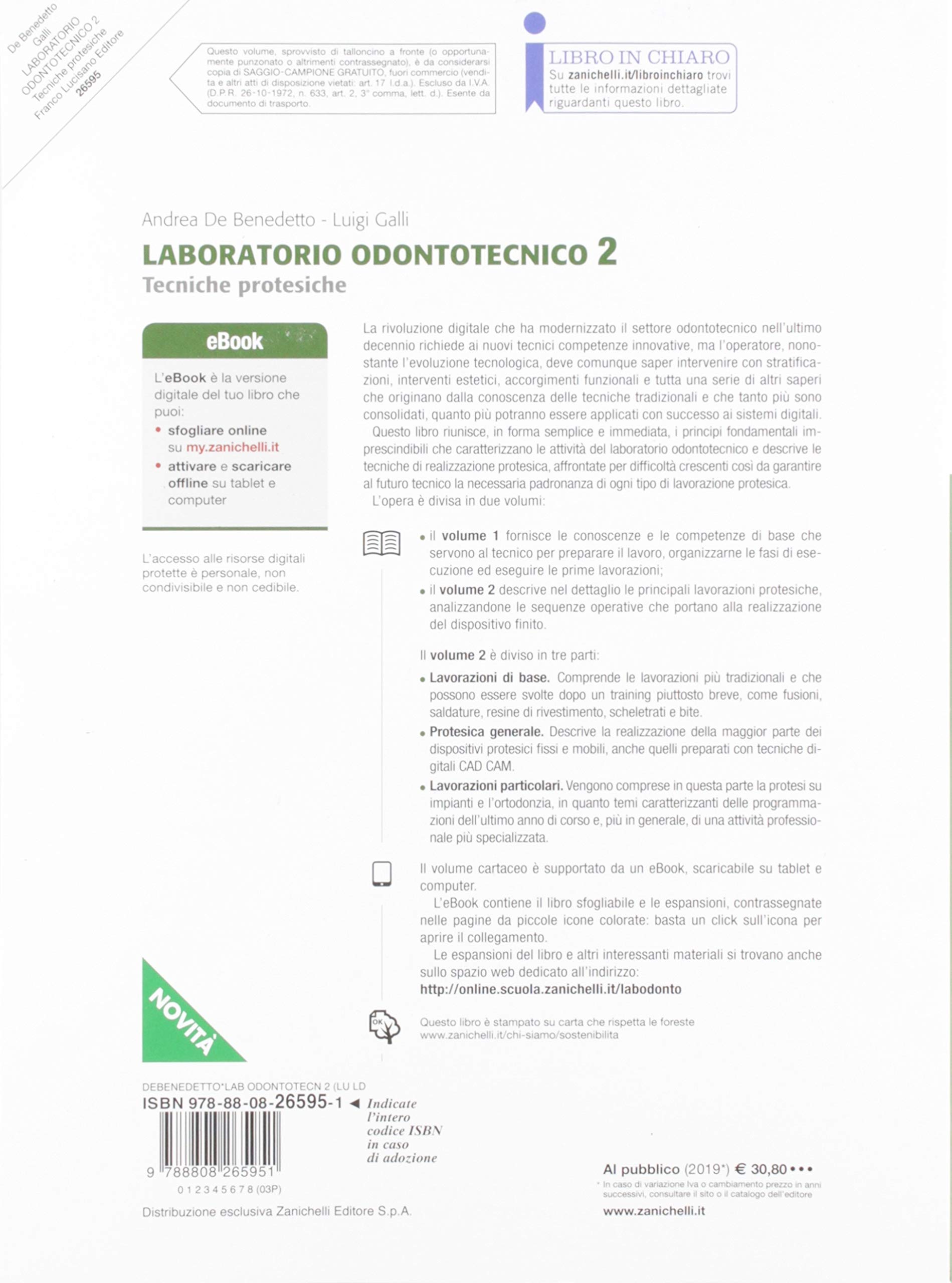 Laboratorio odontotecnico. Per le Scuole superiori. Con Contenuto digitale (fornito elettronicamente). Tecniche proteistiche (Vol. 2)
