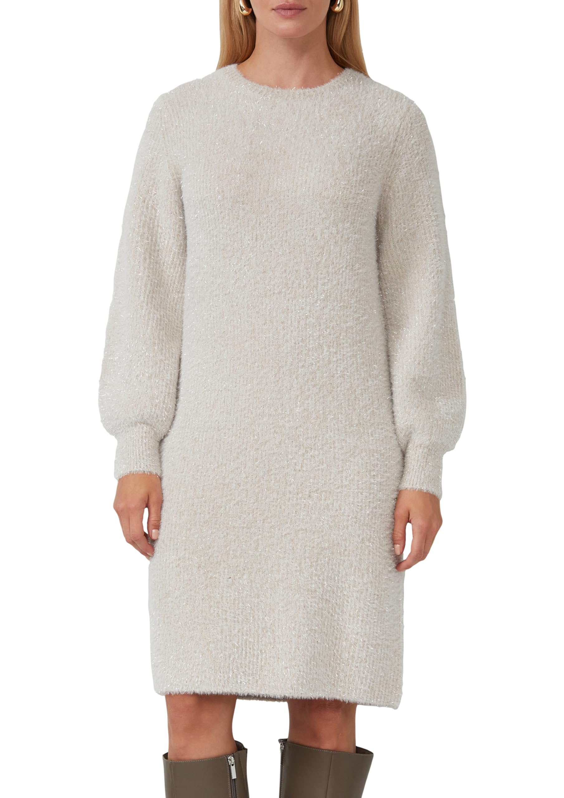s.Oliver Flauschiges Strickkleid mit Glitzergarn