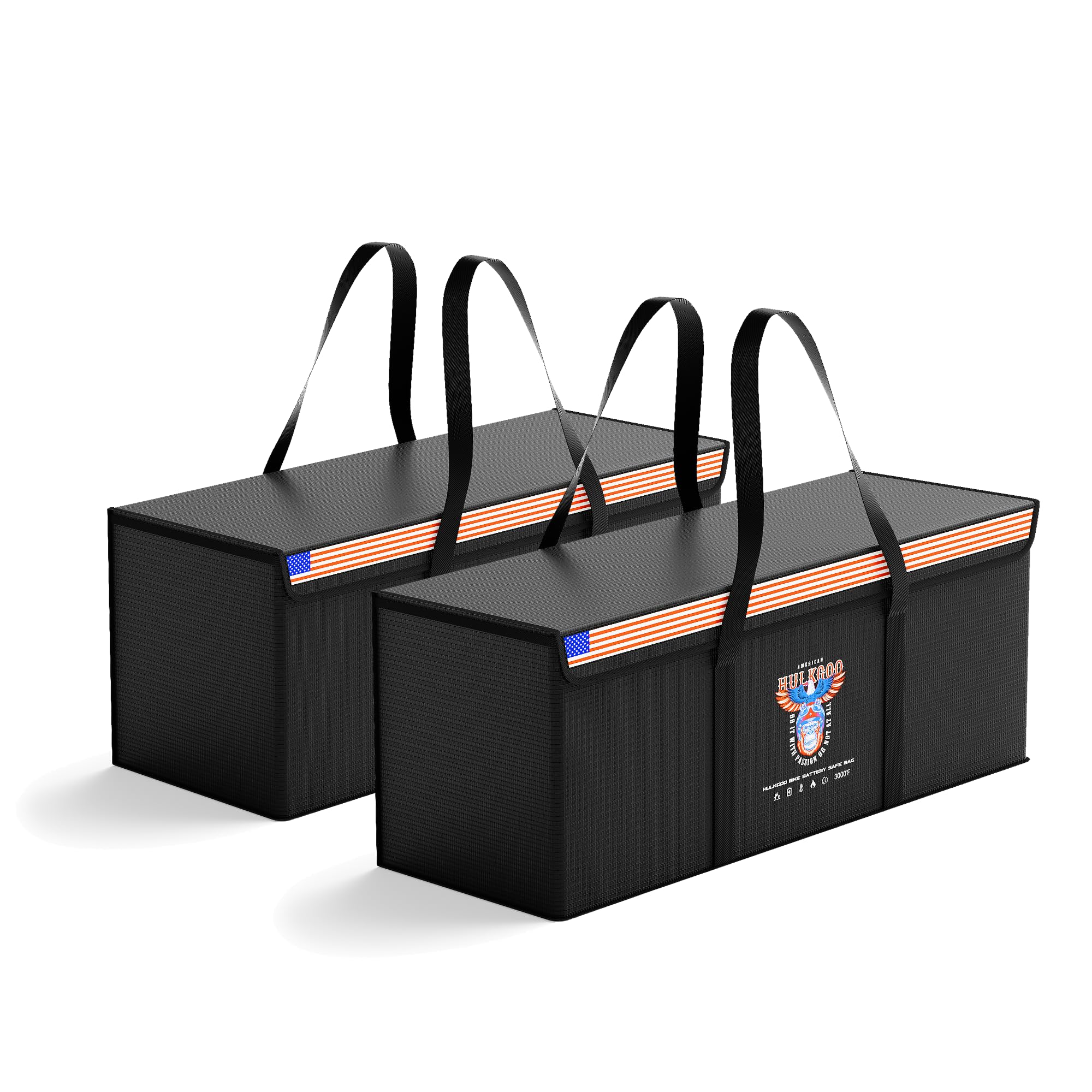 Bolsa segura para batería de 12 V 200 AH, bolsa de lipo ignífuga, bolsa de almacenamiento a prueba de explosiones, 2 paquetes