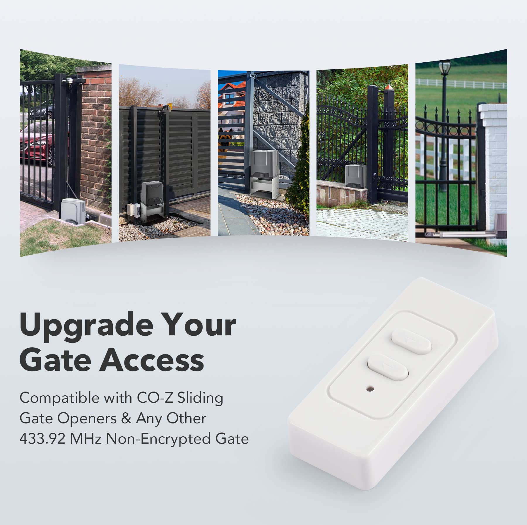 COZ Gate Opener Remote Control For Automatic Sliding Swing Gate Operator System