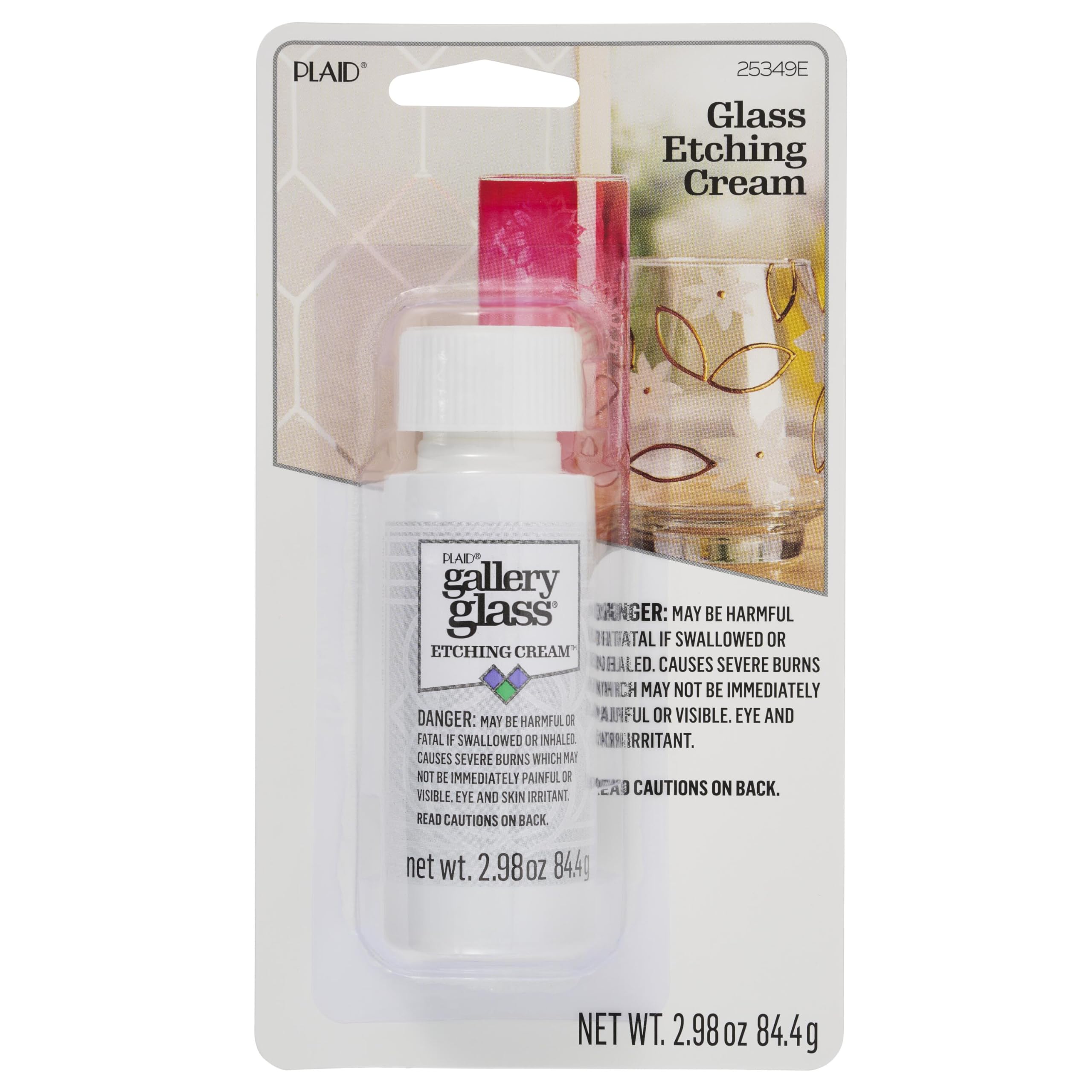 Gallery Glass Etching Cream for Easy to Apply DIY Arts and Class Projects, 25349E