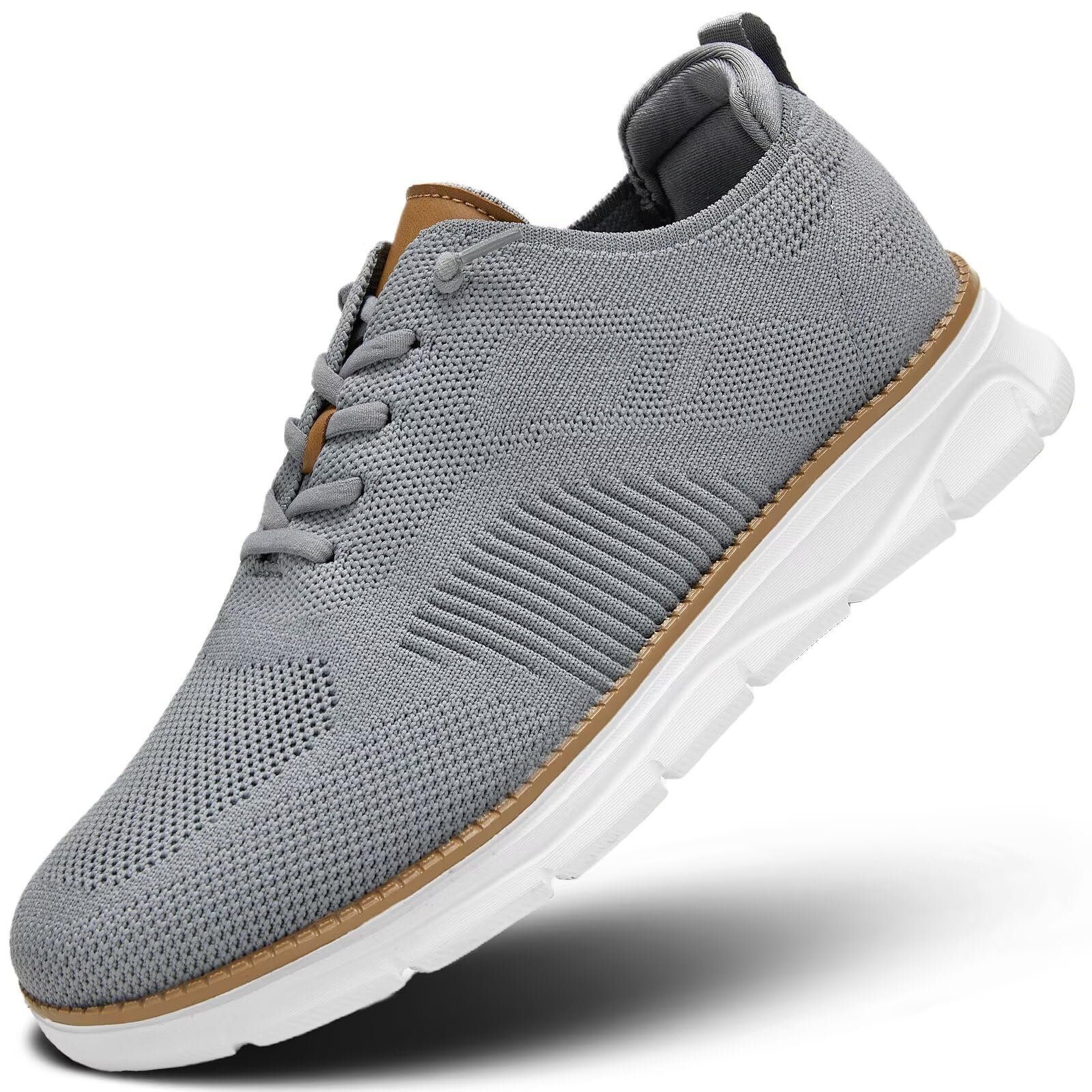 Mens Casual Dress Oxfords Shoes Breathable Knit Leisure Classic Business Fashion Sneakers Lightweight Comfortable Work Soft Sole Walking