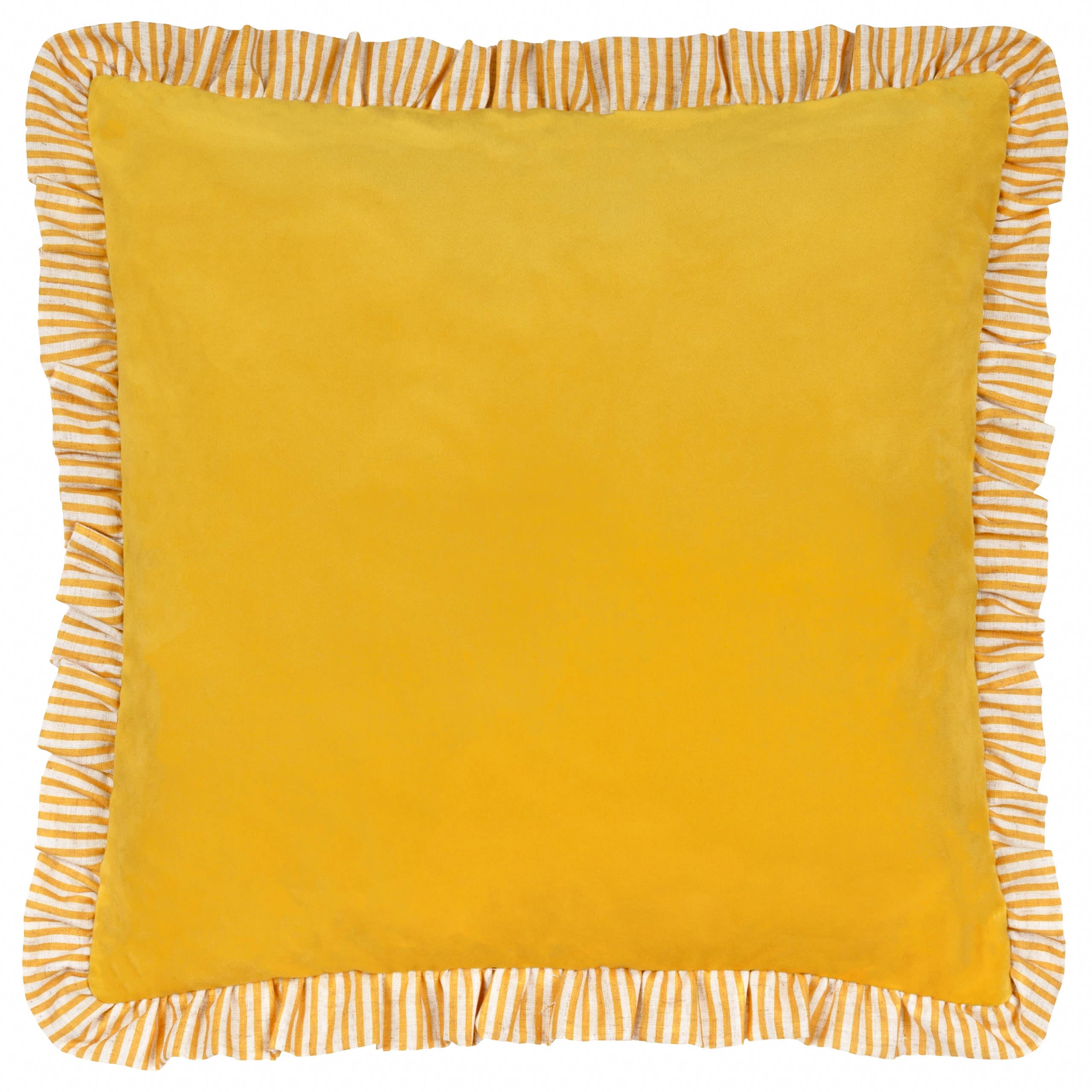 furn. Wylder Solene Ruffle Polyester Filled Cushion (Yellow - 45x45cm) โ image 1