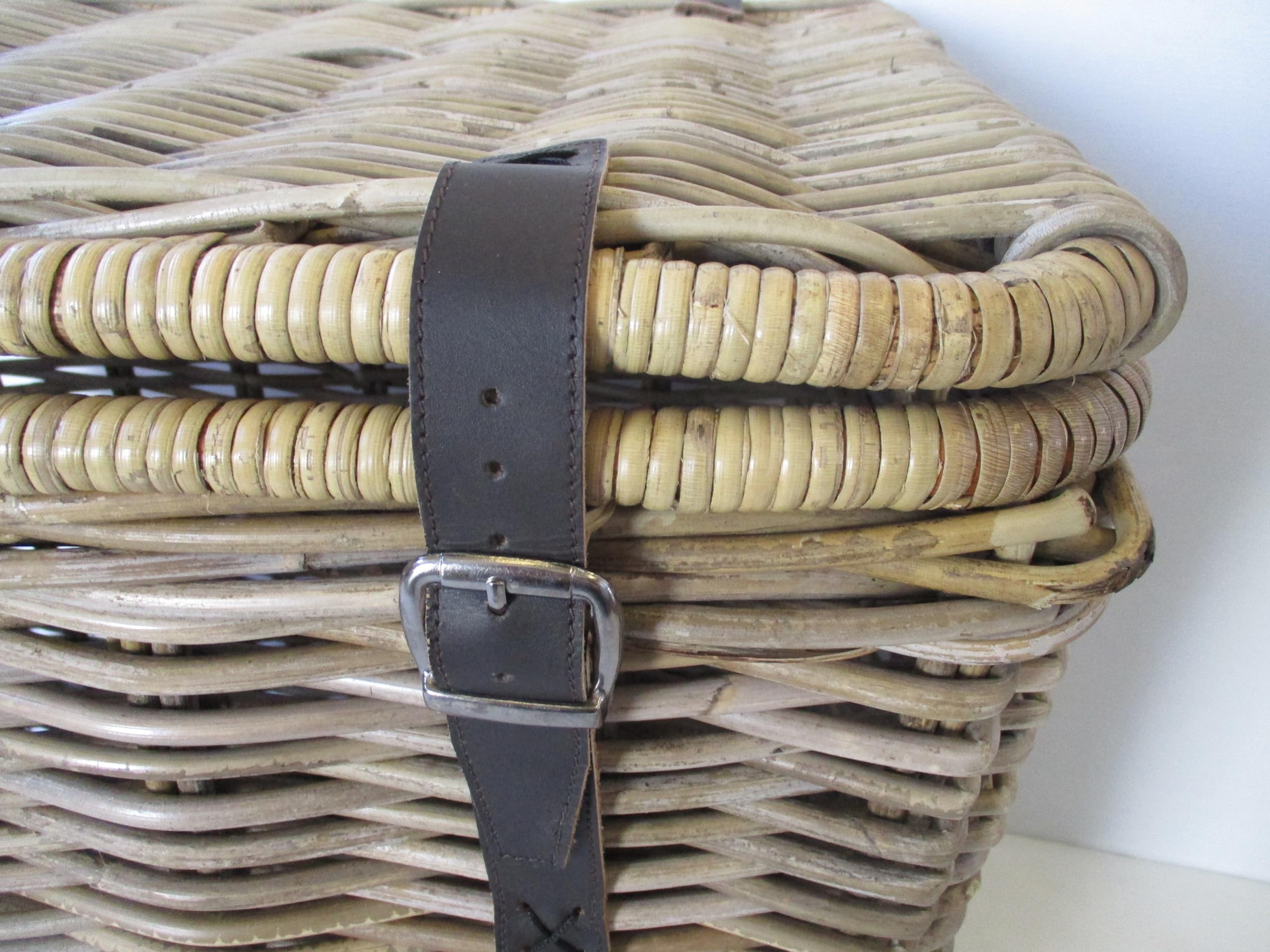 cesto vimini porta legna cm cm 65x43x53 H baule portalegna porta biancheria intreccio in giunco robusto