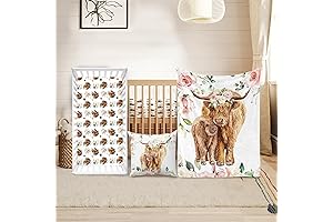 Highland Cow Crib Bedding Set: Snug and Stylish for Your Little Bovine