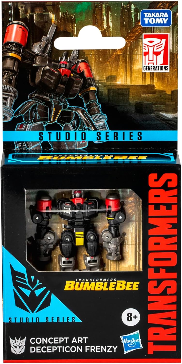 Transformers Toys Studio Series Core Bumblebee Concept Art Frenzy, 3.5-inch Converting Action Figure, 8+