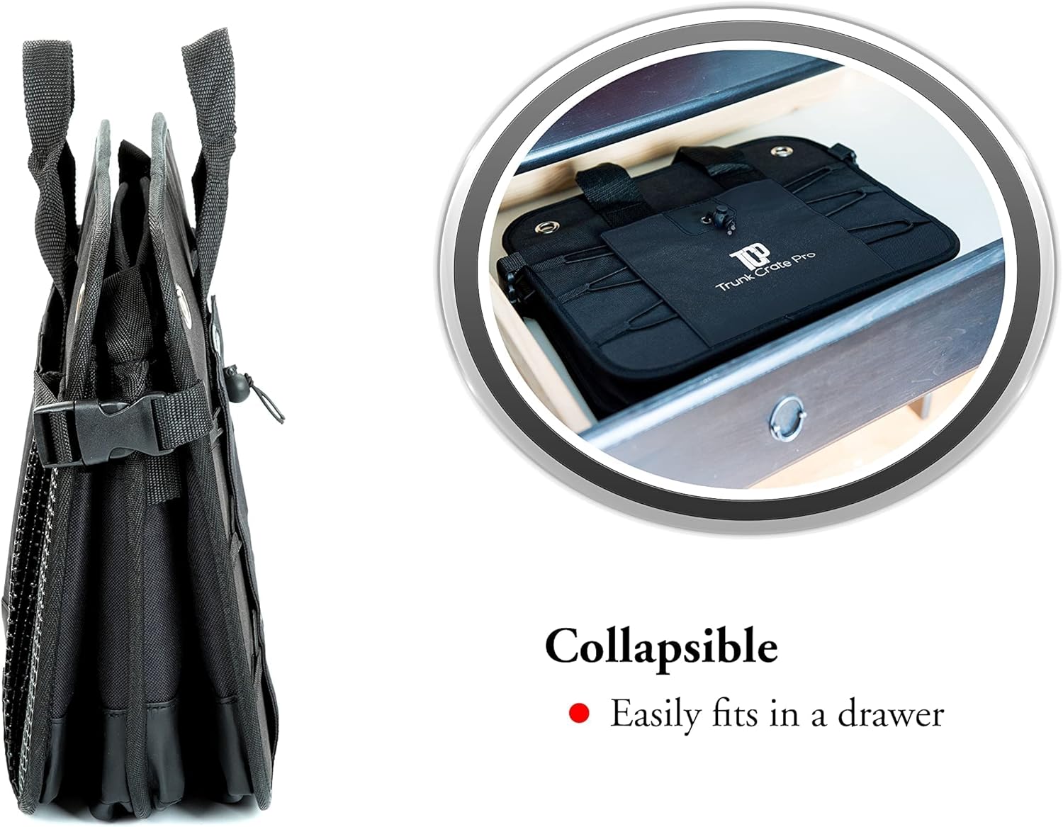 TRUNKCRATEPRO Save 15 per cent off bundle 2 regular trunk organizers (Black and Cyan)