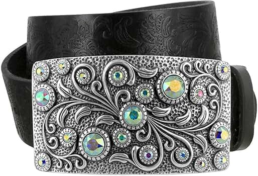 最終値下げ！未使用CrystalReptiles LEATHER JEWELS Wvapzxx Western Rhinestone Studded Belts Women Leather Belt