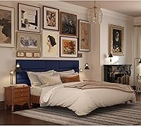 Vista 216 de Jaxx Panelist - Cabecero acolchado moderno, juego de 4 paneles para montar en la pared (cada uno de 11.25 x 38 pulgadas), tamaño King