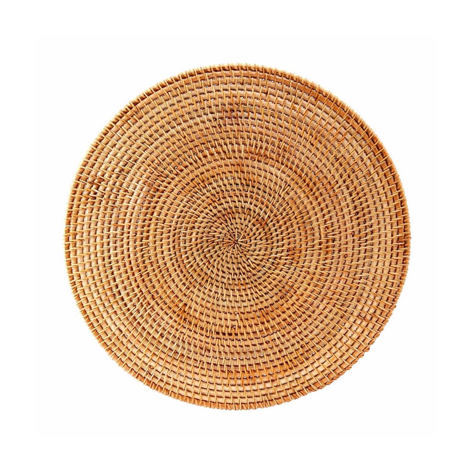 Multifunctional Natural Rattan Placemats Oval Tableware Mats Anti Slip Pad Table Pad