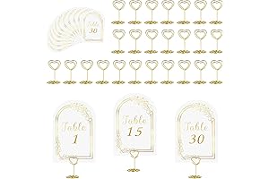 JOYIT Exquisite Table Decor: Elevate Your Celebrations with Premium Wedding Table Numbers and Heart Holders