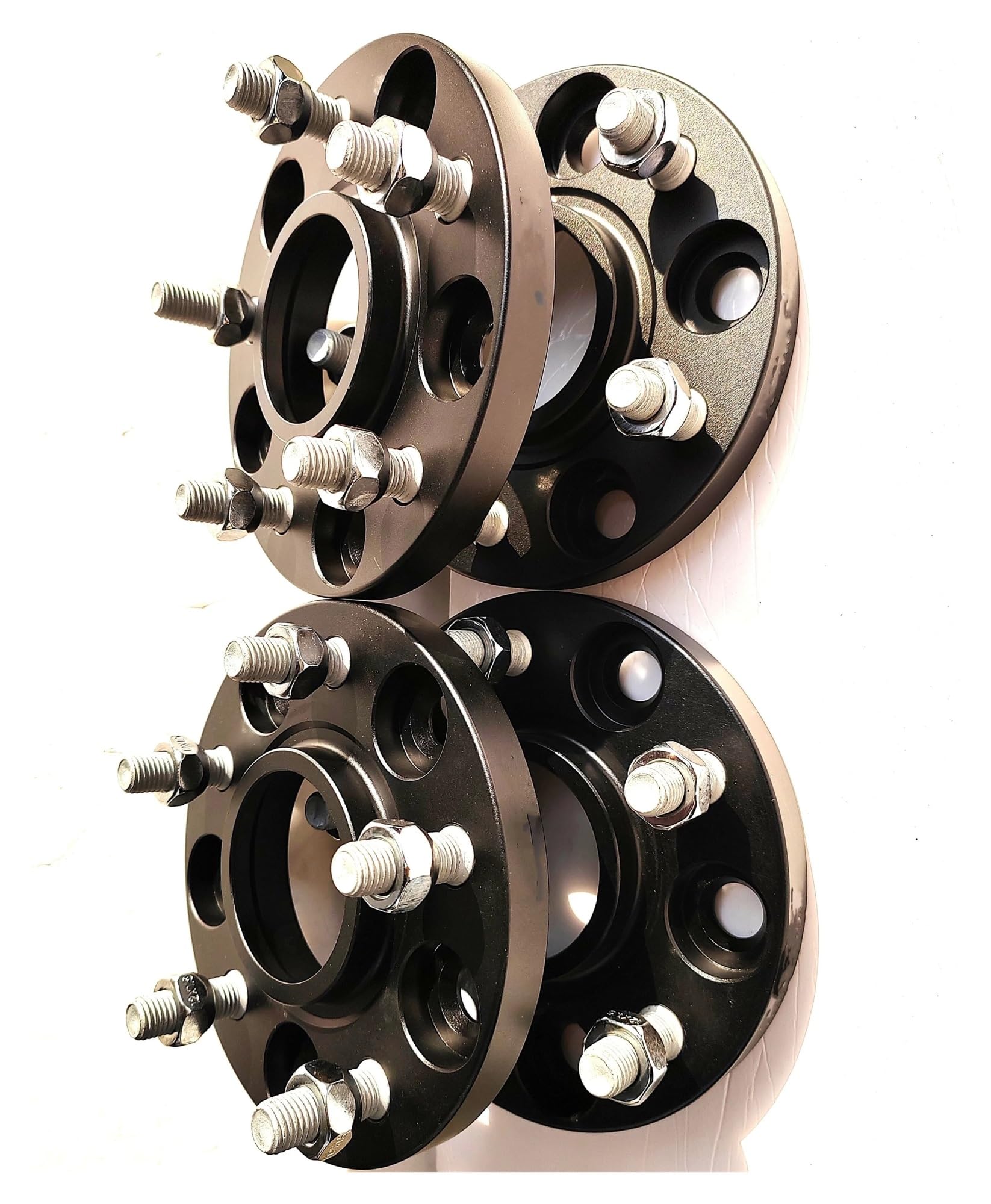 distanziali auto Distanziatore Per Auto In Alluminio | Materiale 6061T6 Distanziale ruota in alluminio Distanziale ruota(30mm Black)