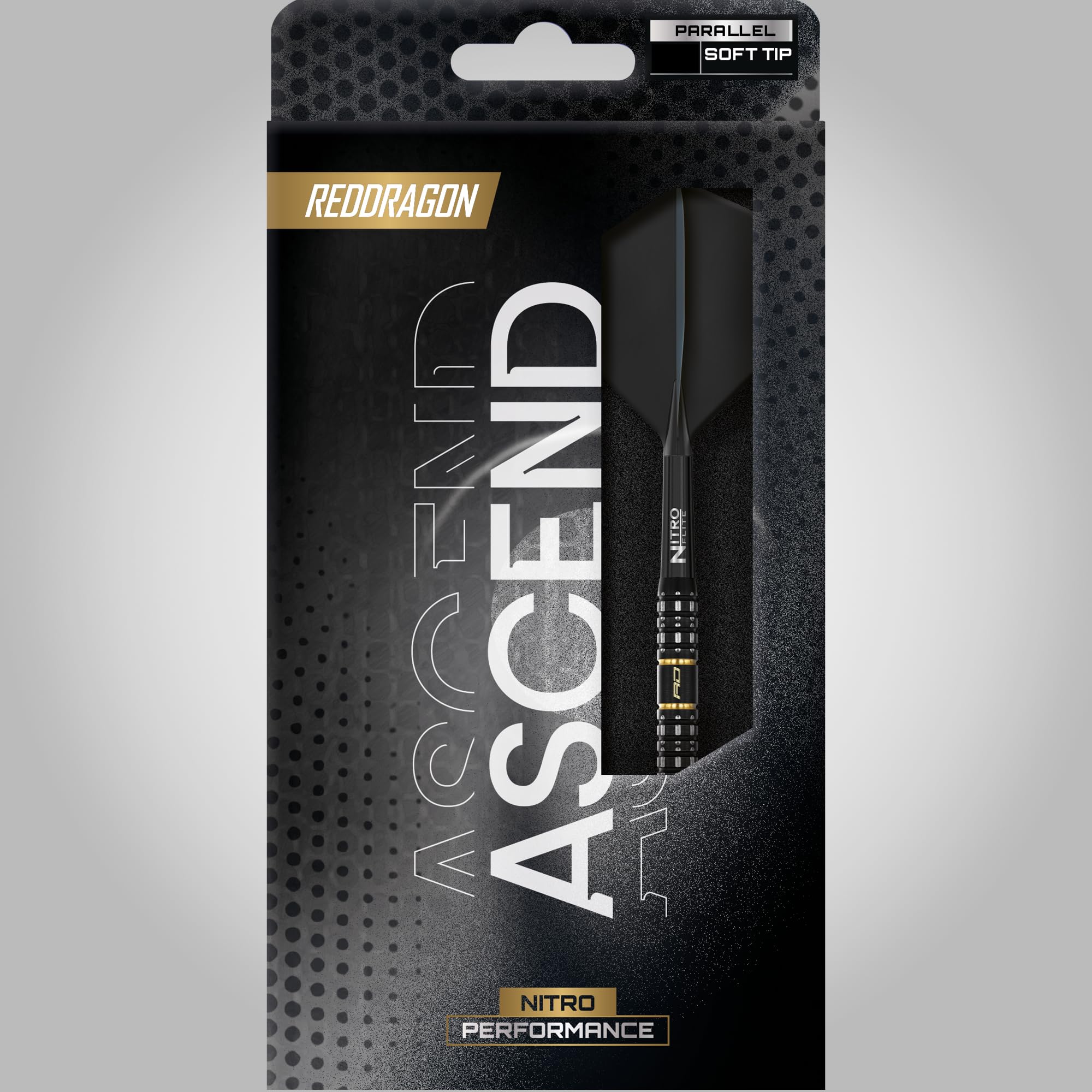 RED DRAGON Rzutki - seria Ascend - 90% zestaw rzutek wolframowych - zintegrowany lot/trzonek Nitro Flite, loty i łodygi do rzutek, różne profile beczkowe |18 g, 20 g, 22 g, 23 g, 24 g i 25 g