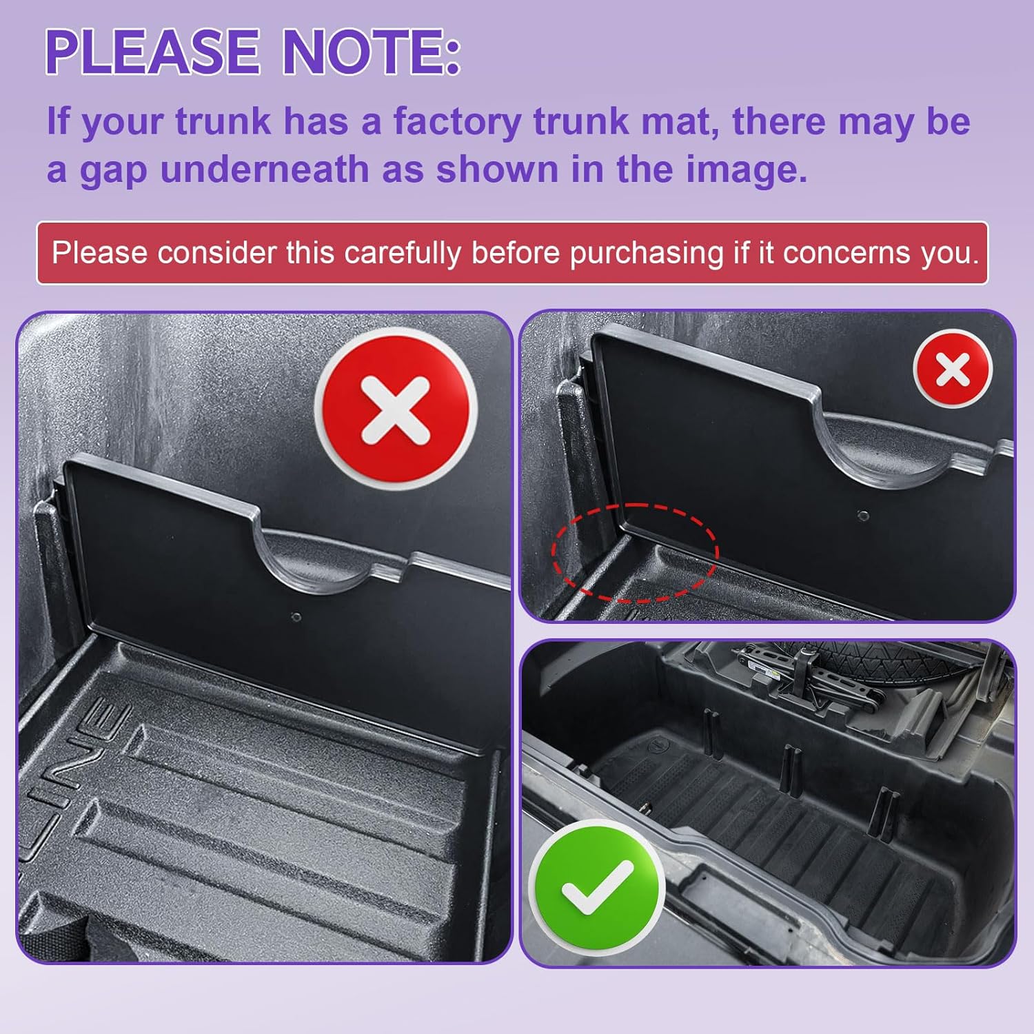 RUNROAD Trunk In-Bed Dividers Compatible with 2017-2022 2023 2024 2025 Honda Ridgeline Accessories, Trunk Cargo Divider For Ridgeline Tailgate Rear Storage Box Insert Compartment Center Console Tray