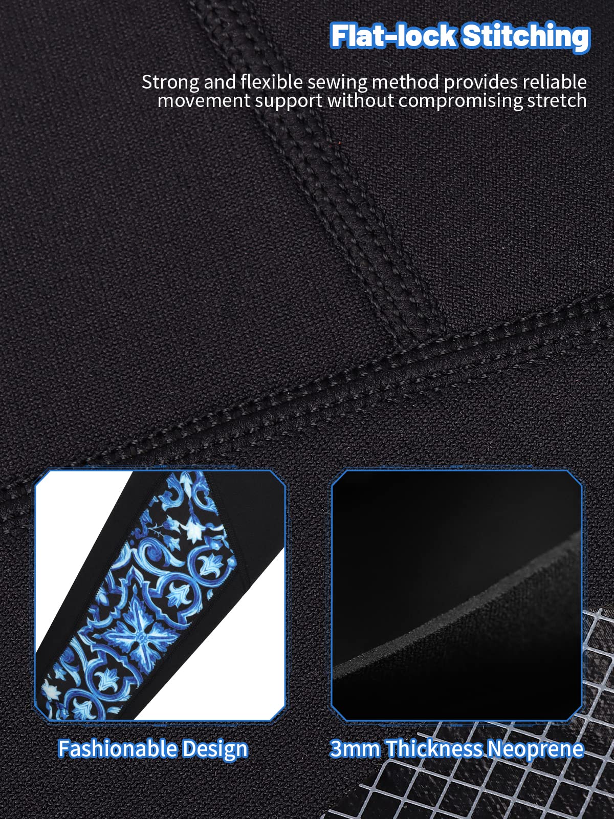 ZCCO 1,5 mm lange neopreen duikbroek voor heren, voor surfen, kajakken, zwemmen, duiken, kanoën (zwart, 2XL