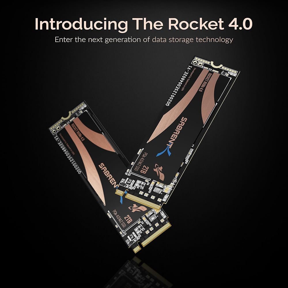 Sabrent Rocket 2TB PCIe Gen4 NVMe M.2-2280 Extreme Performance Internal Solid State Drive thumbnail 2