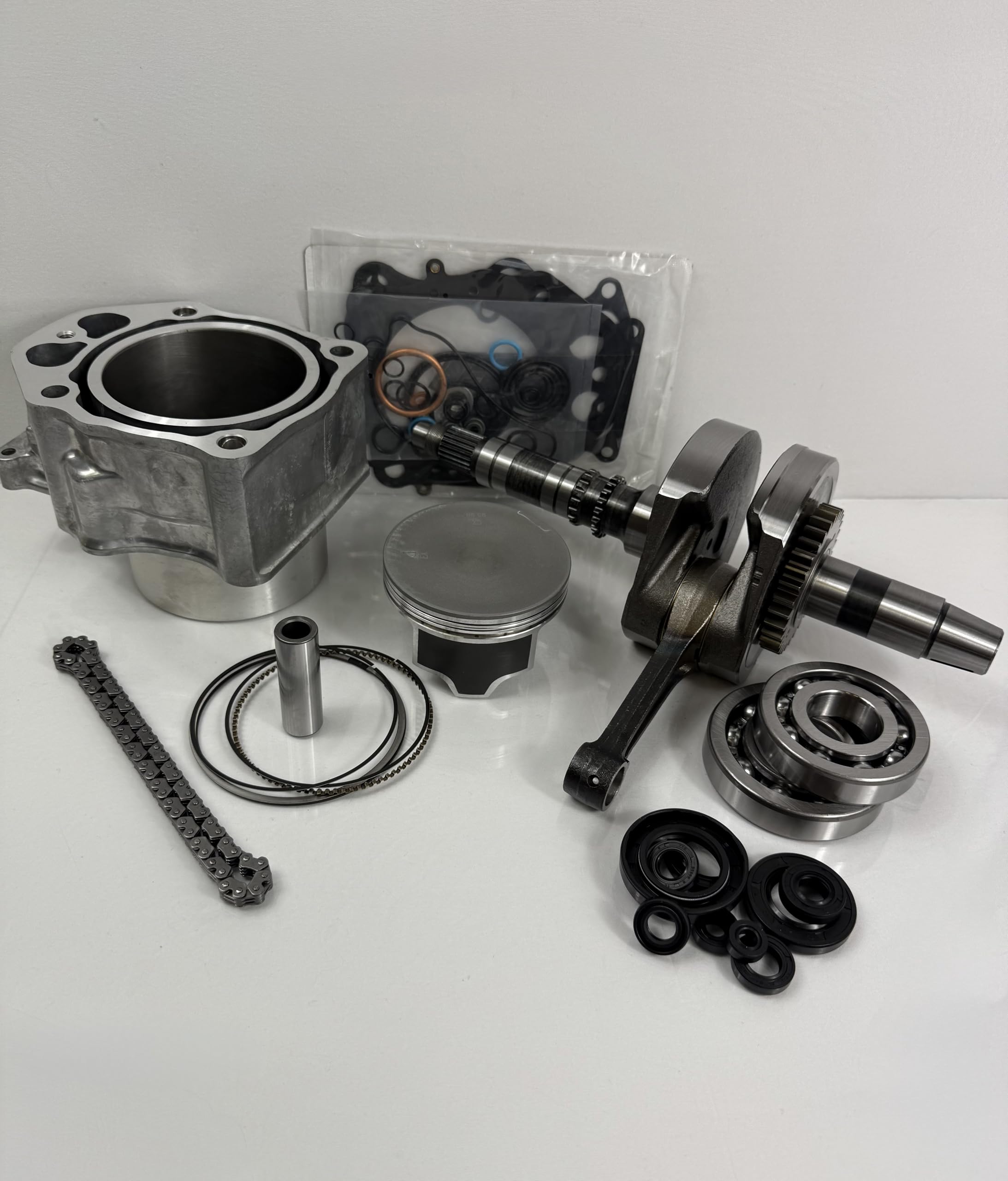 Engine Rebuild Kit - Crankshaft Piston Cylinder Gaskets for 2014-2021 Honda Rancher 420