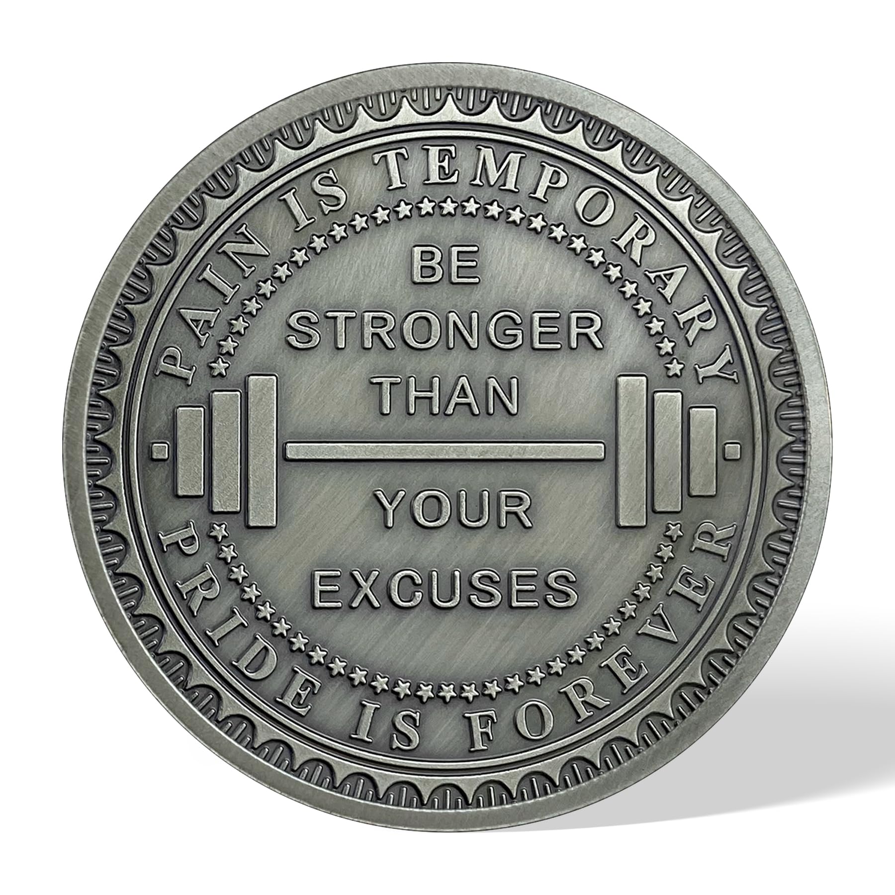 AtSKnSK Encouragement Coin No Pain No Gain Challenge Coin Funny Challenge Coin Novelty Coins Collectible Coins Pocket Token One Chip Challenge 2024 Medallion Gifts for Men Women - Image 3