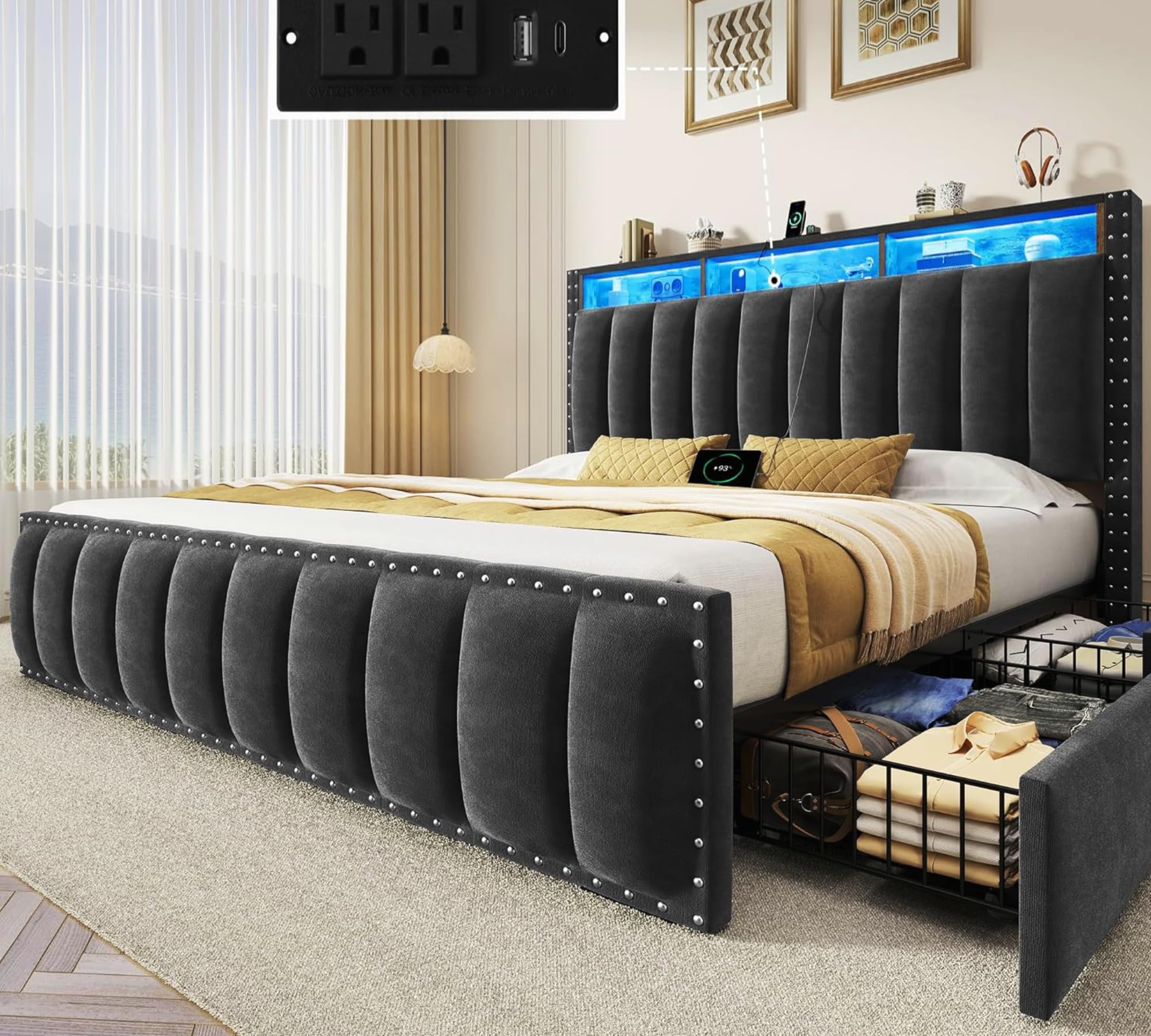 YITAHOME Queen Bed Frame