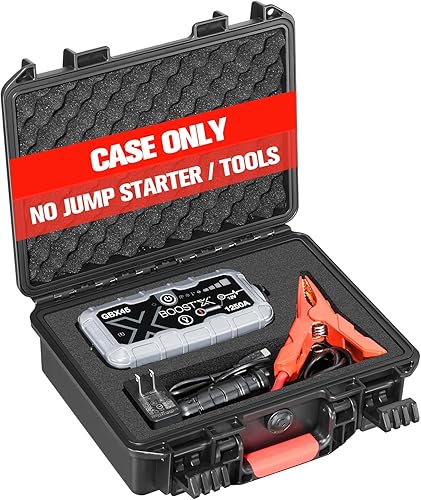 Funda para NOCO Jump Starter GBX45  Estuche de transporte duro impermeable para batería Booster Jump Starter Cables y accesorios de cargador