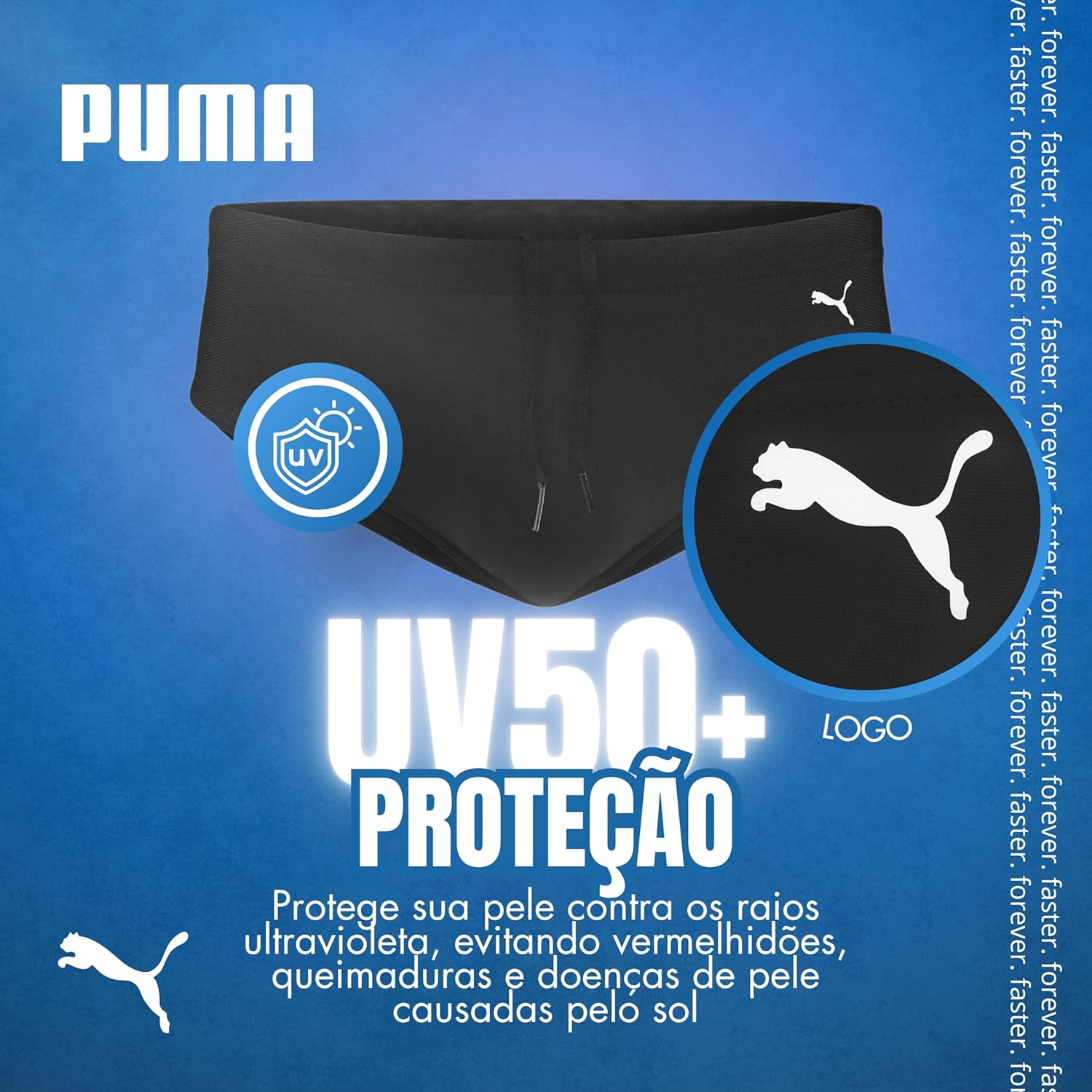 PUMA Sunga Clássica Lisa Puma Proteção Solar Uv50 Praia Piscina Masculino Adulto, Preto, G em promoção! Veja a oferta e mais achadinhos de Moda praia 5 Hoje é o melhor dia para comprar PUMA Sunga Clássica Lisa Puma Proteção Solar Uv50 Praia Piscina Masculino Adulto, Preto, G com aquele preço maroto! Promoção! Aproveite a oferta! 5