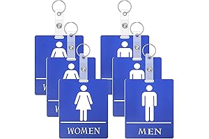 The Office Keychains: 6 Versatile Restroom Passes for Men and Women