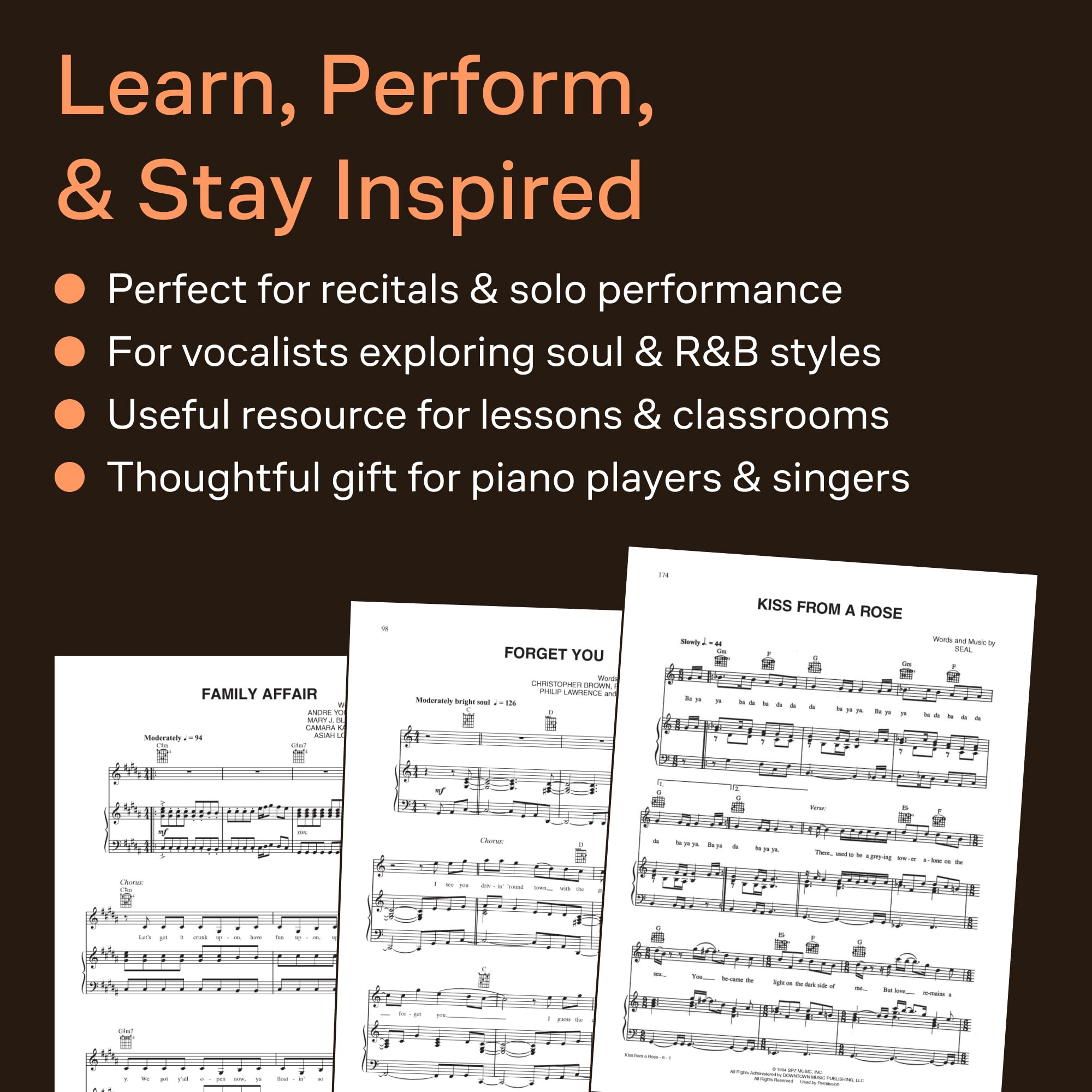 Funk Soul R&B Piano Vocal Guitar Sheet Music