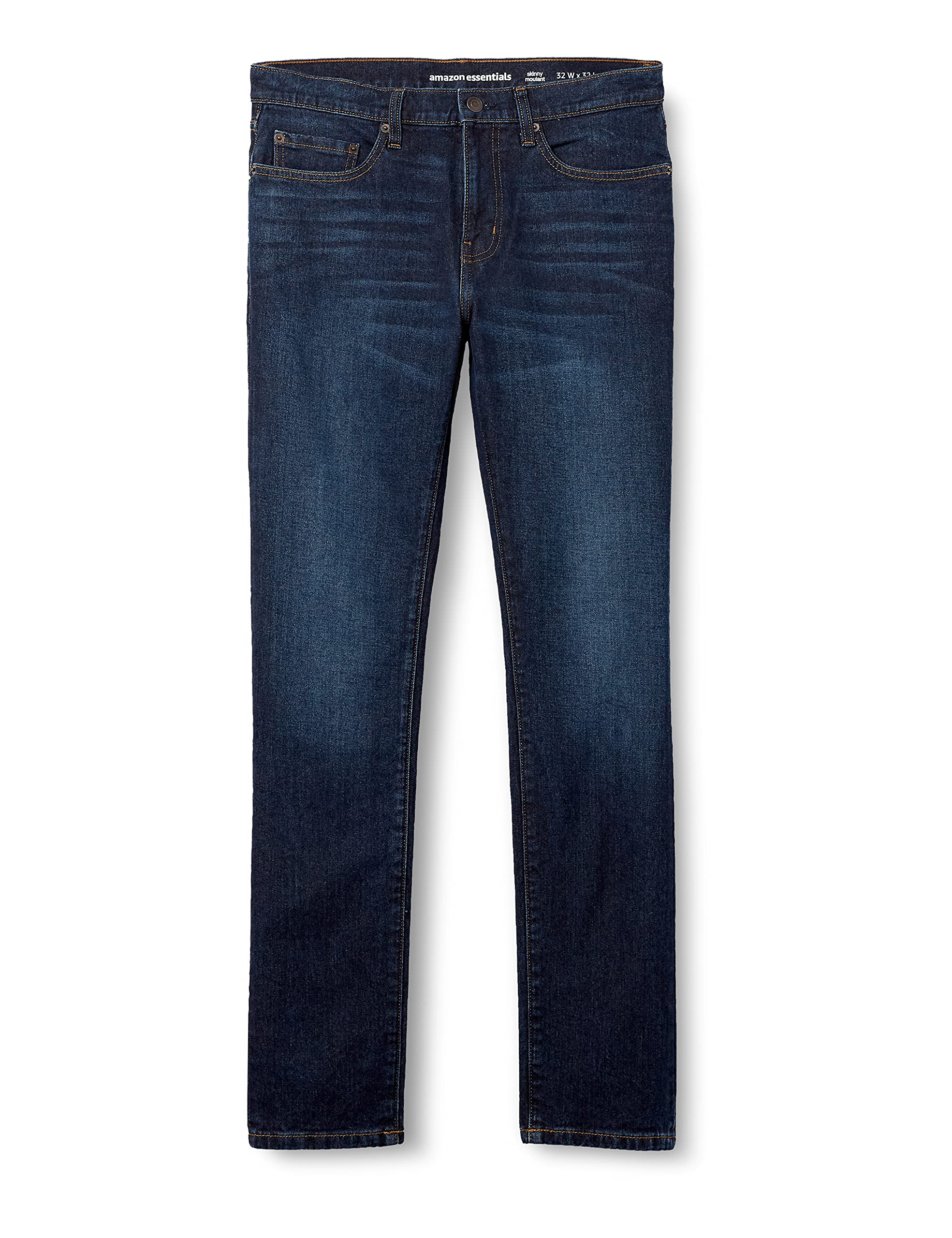 Amazon Essentials Pantaloni Casual Chino Elasticizzati dal Taglio Classico Uomo