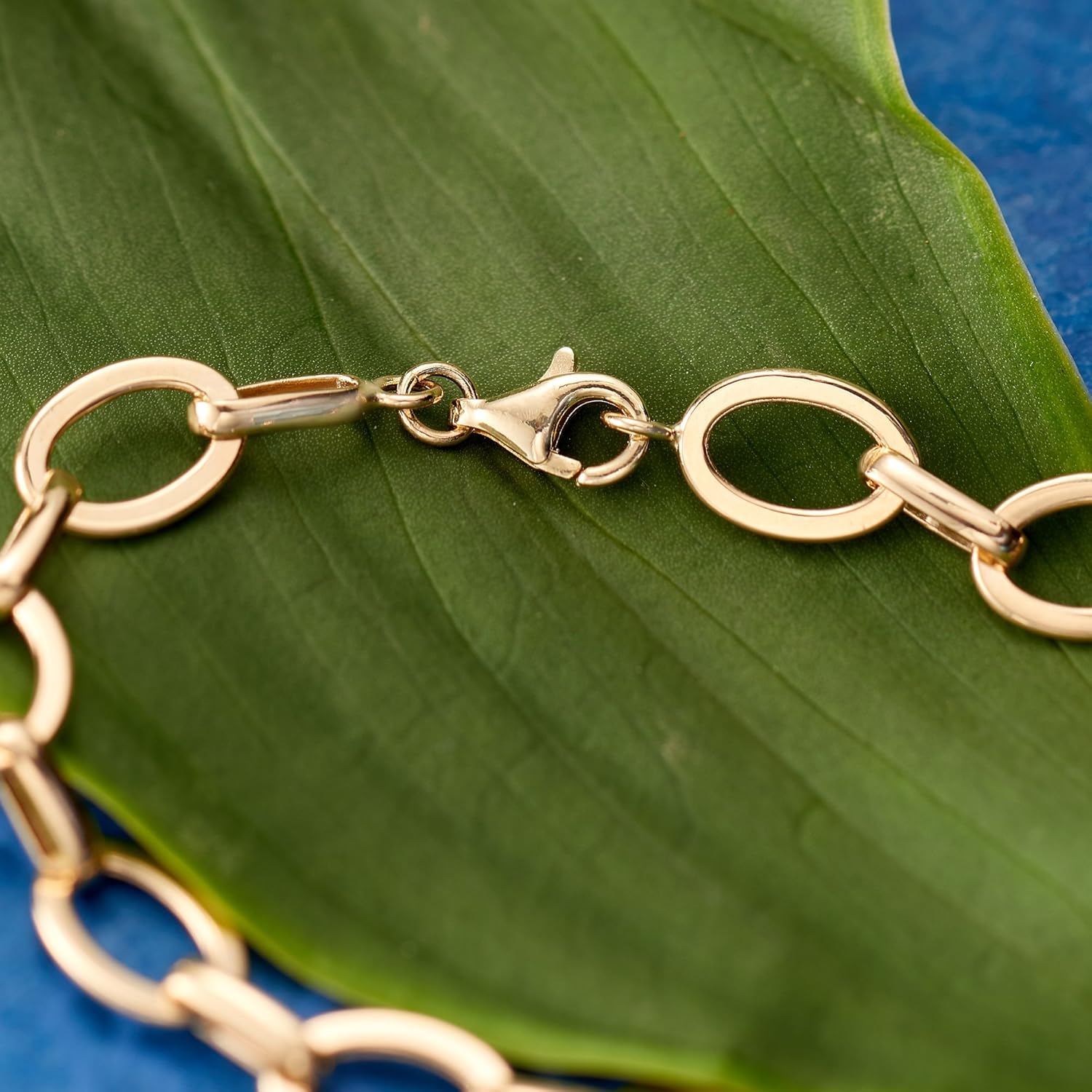 Ross-Simons 14kt Yellow Gold Flat Oval-Link Bracelet