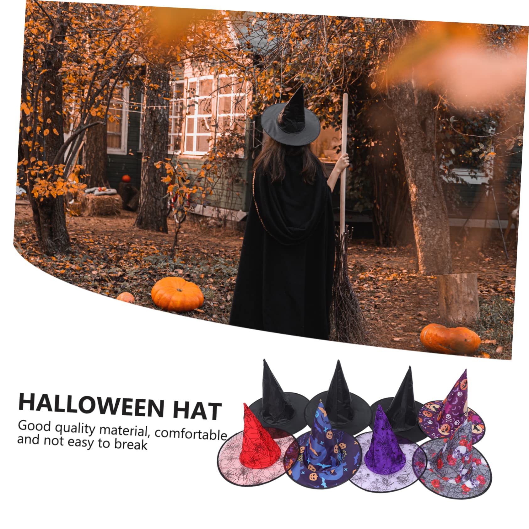 GALPADA Halloween-hexenhut Hexenkostüm Haarband Hexenhüte Masse Zaubererhut Party Großer Hexenhut Abschlussball Requisiten Hexenkostümhut Stahldraht