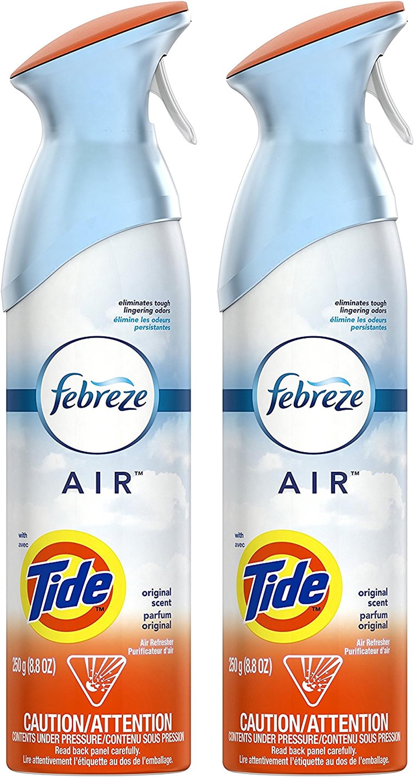 Febreze Air Freshener Spray Tide Original Scent 8.8 Ounce (Pack of 2)