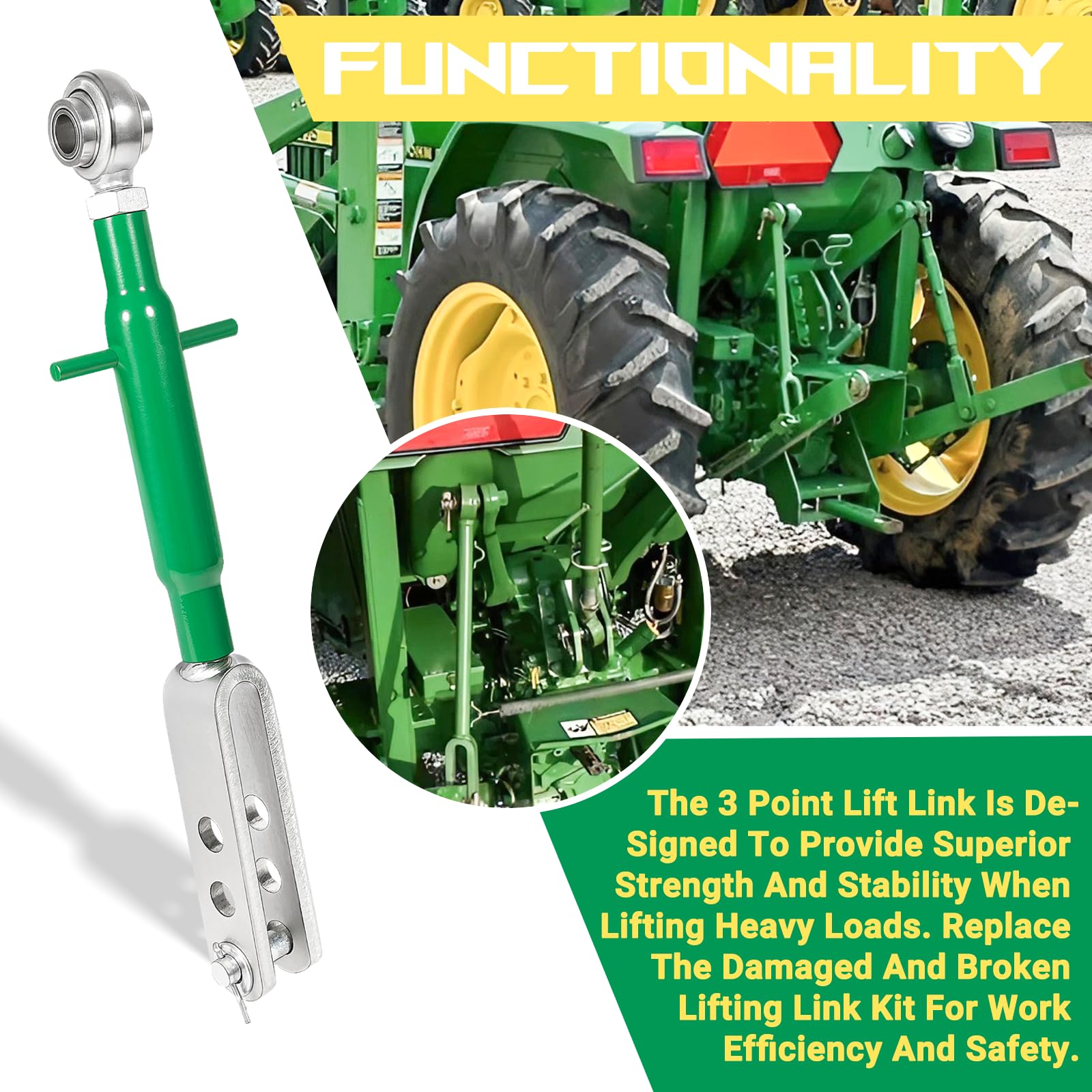 Amazon.com: 3 pt lift link for john deere 870 970 1070 tractors  