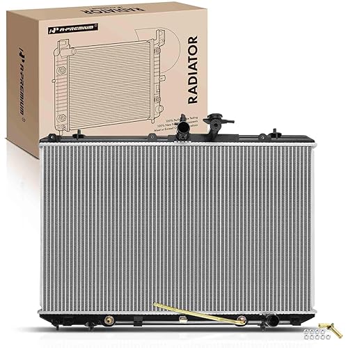 A-Premium Engine Coolant Radiator Assembly with Transmission Oil Cooler Compatible with Toyota Highlander 2008 2009 2010 2011 2012 2013, V6 3.5L, Automatic Trans., Replace# 13024