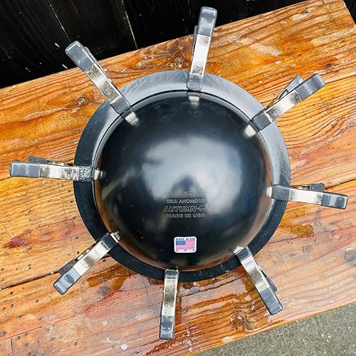 Miniatura 7 de AUTUMN Molde de esfera para bolas, molde de orbe de cemento de hormigón, molde de decoración de jardín, diámetro 9 pulgadas