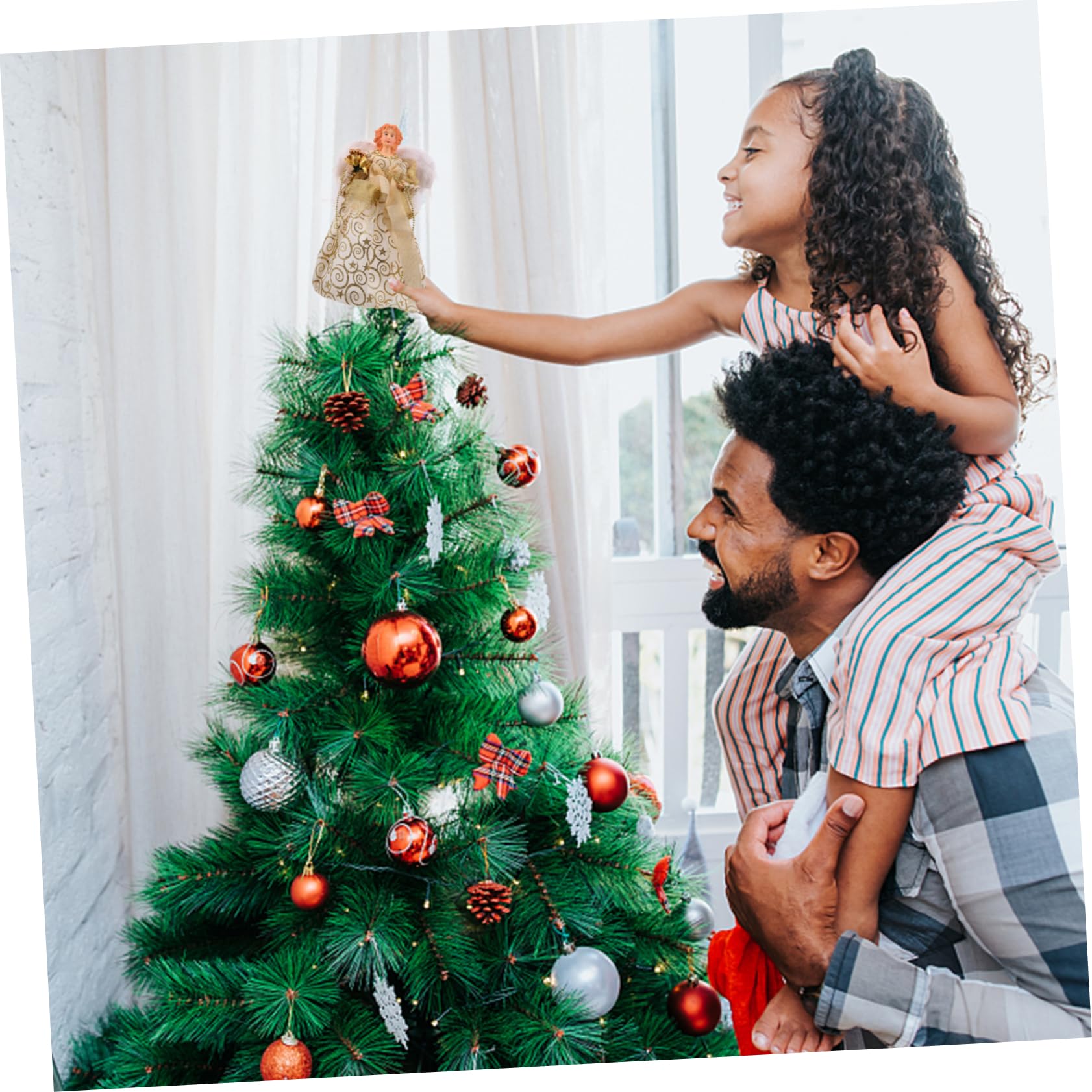 EXCEART Statuetta Di Angelo Natalizio Piccola Decorazione Per Albero Di Natale Bomboniera Per Feste Realizzata in Tessuto Di Buona Qualità