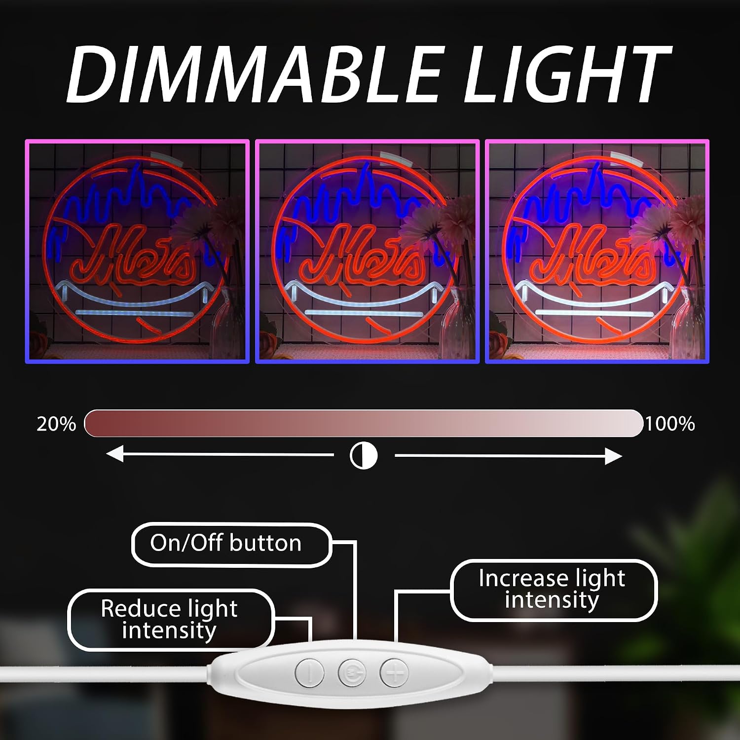 Baseball Neon Signs for Garage or Man Cave Decor, Light Up Sign for Parties, Bars, Dorms, Office Wall Art and Game Room, 12.9x12.9 Inch