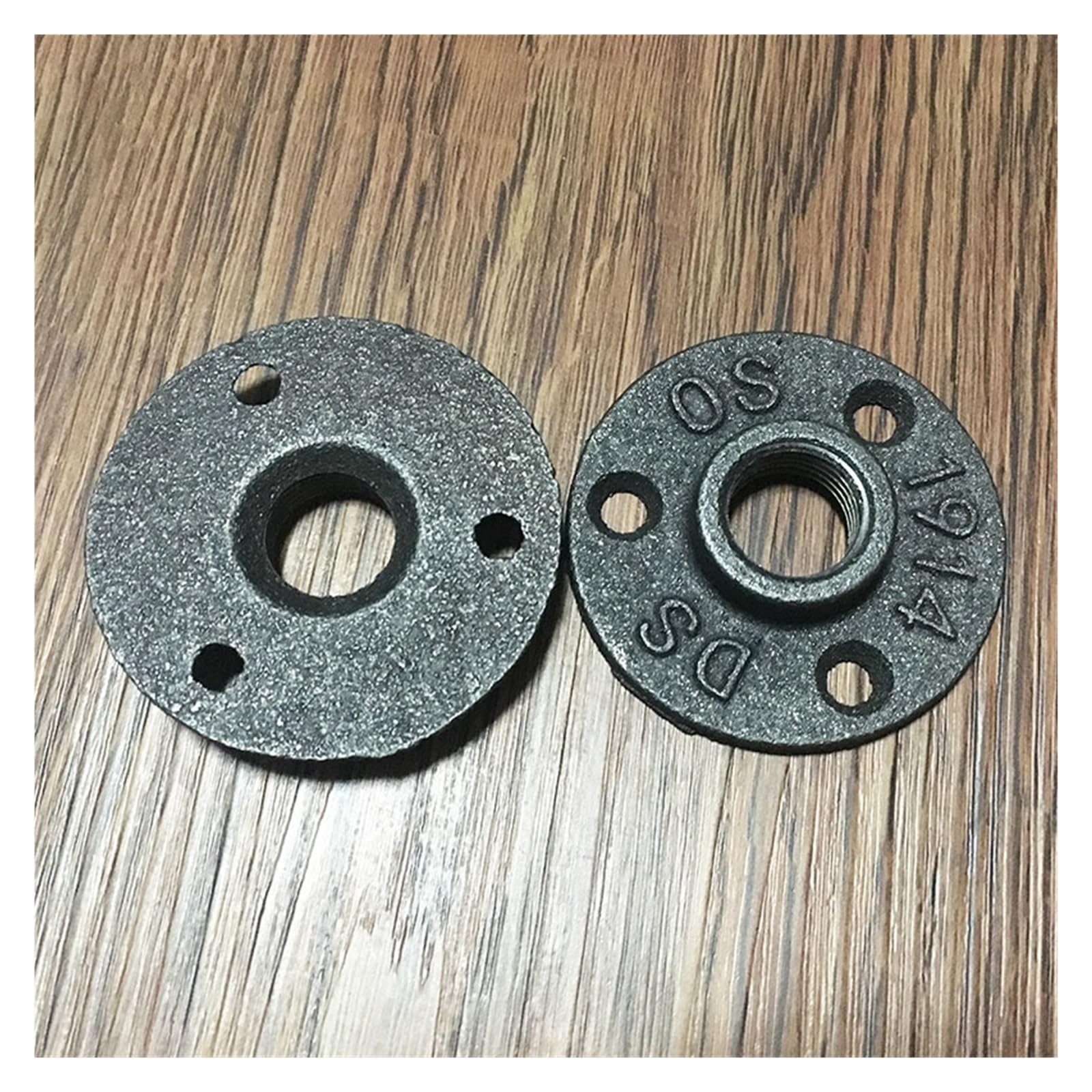 SBTRKT Brida de Hierro Fundido DN20 DN15 Herrajes for Muebles de instalación de tuberías 1/2quot; 3/4" Bridas 10 Piezas (Size : DN20)