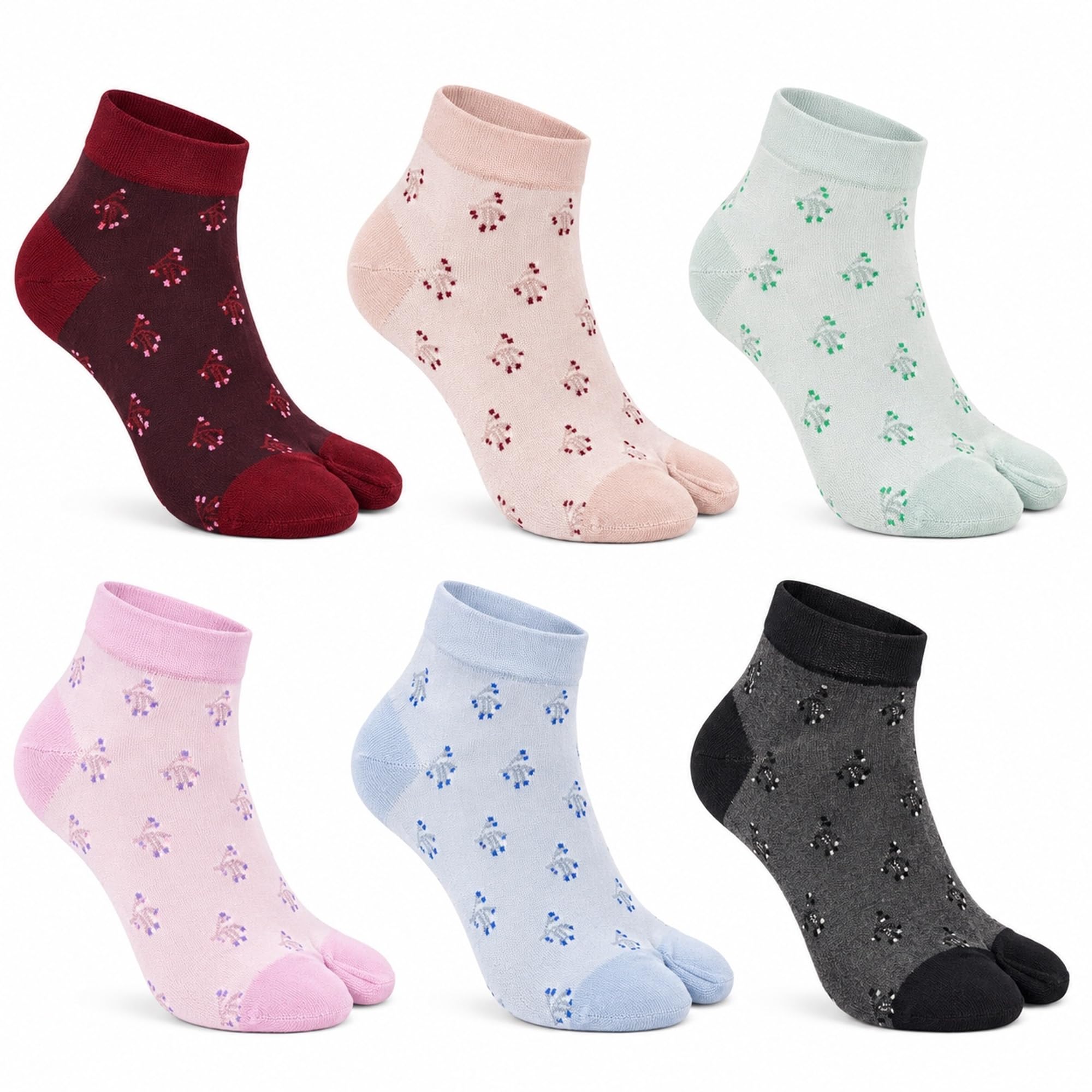 rysn Women's Patterned Ankle Socks, Mesh Knit Design, Soft, Breathable, Comfortable, and Durable Perfect for Sports, Running, Cotton Socks for Daily Casual wear-picture-13