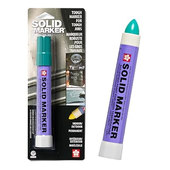 Sakura Solid Paint Markers - Permanent Marker Pens - Window, Wood & Glass Marker - Green Paint - 1 Pack