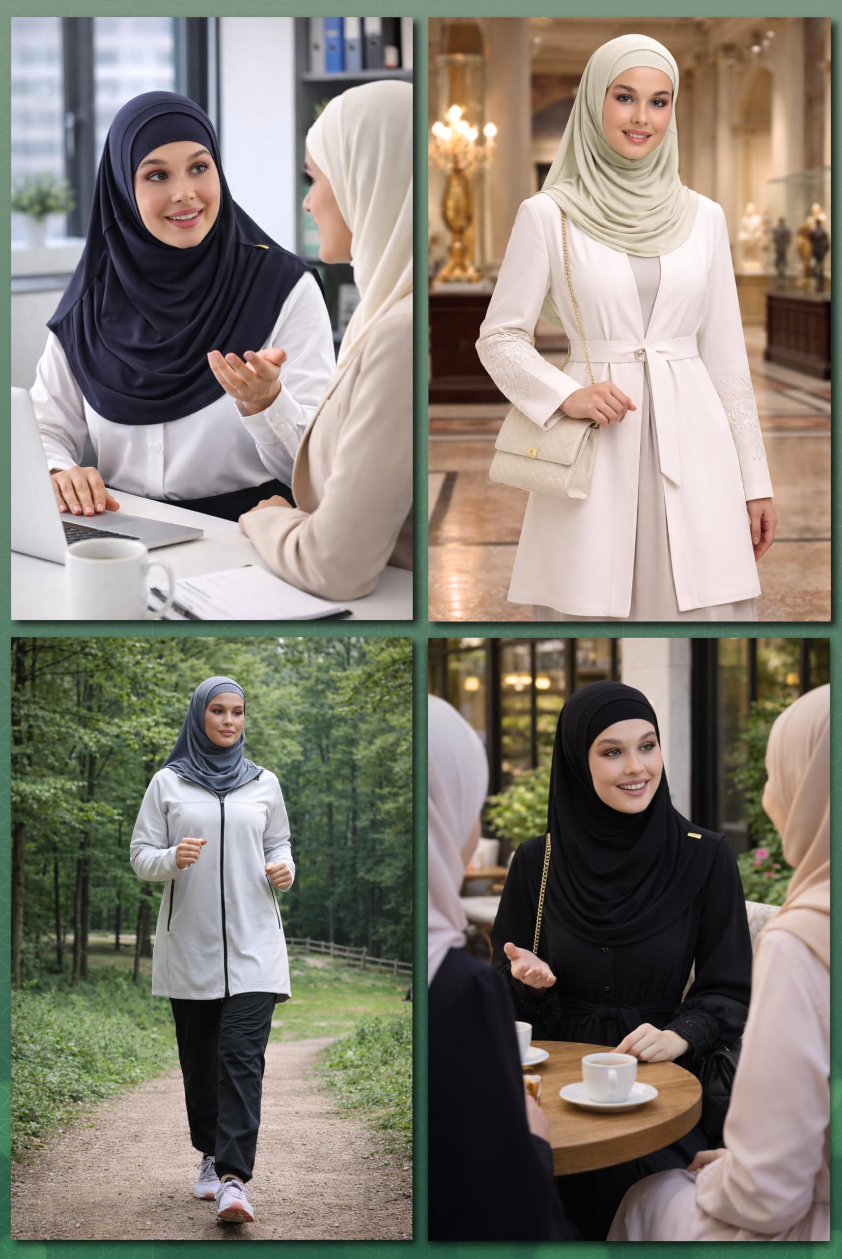 ihvan online, Hidżab szaliki dla kobiet, gotowe do noszenia, lekka i wygodna chusta na głowę, Instant Turban, Jersey, wstępnie szyte