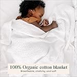 Simka Rose Waffle Couverture bébé - 100% Cotton Soft Breathable Muslin Swaddle Blanket pour bébé, Poussette & Couverture de berceau - Des couvertures de réception pour bébés pour garçons & Filles Sexe Neutre Tout-petit Couverture