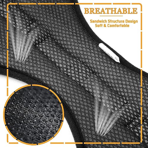 Miniatura 5 de Arnés para perro  Chaleco de agarre con correa para mascotas estilo silla de montar con chaleco acolchado suave ajustable y asa de fácil control