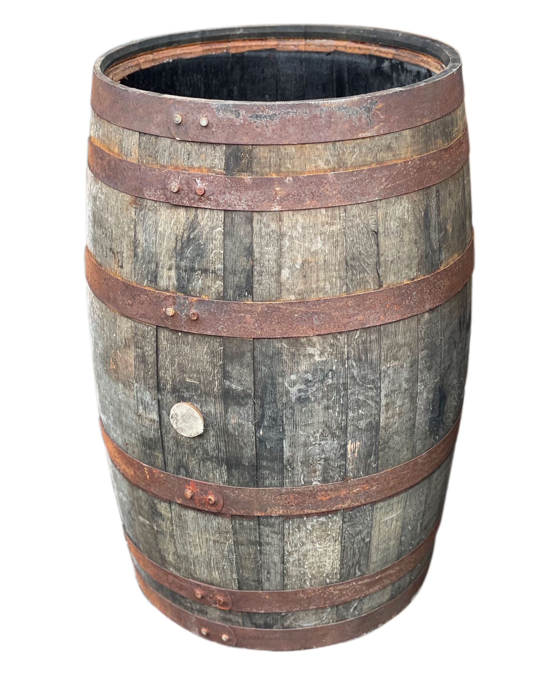 Temesso Originales schottisches Whiskyfass als Regentonne, Eichenfass, Holzfass, Whiskey Fass 190 Liter (190 L + Deckel)