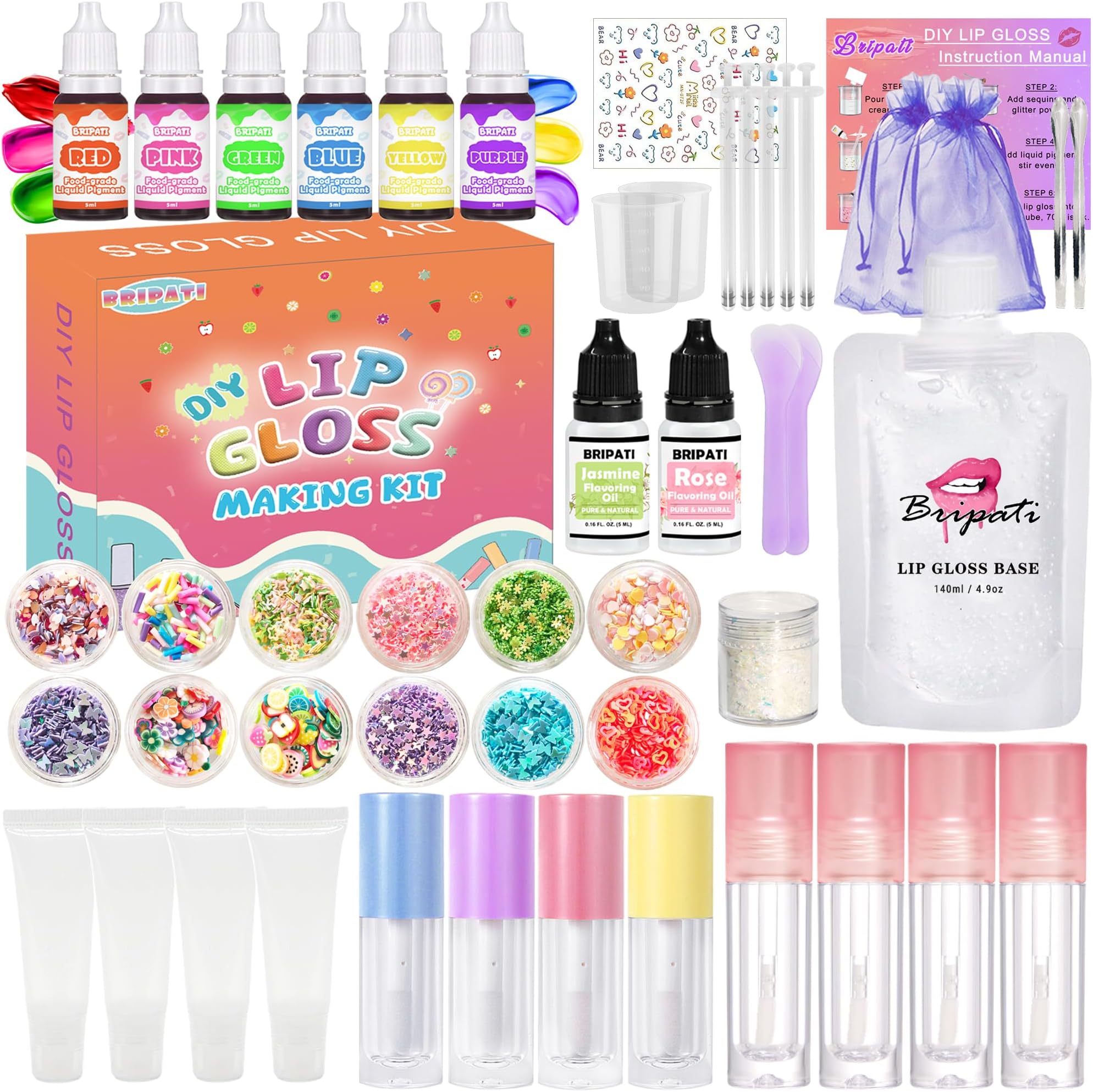 DIY Lip Gloss Making Kit All-in-One to Make Lipstick Set for Girl