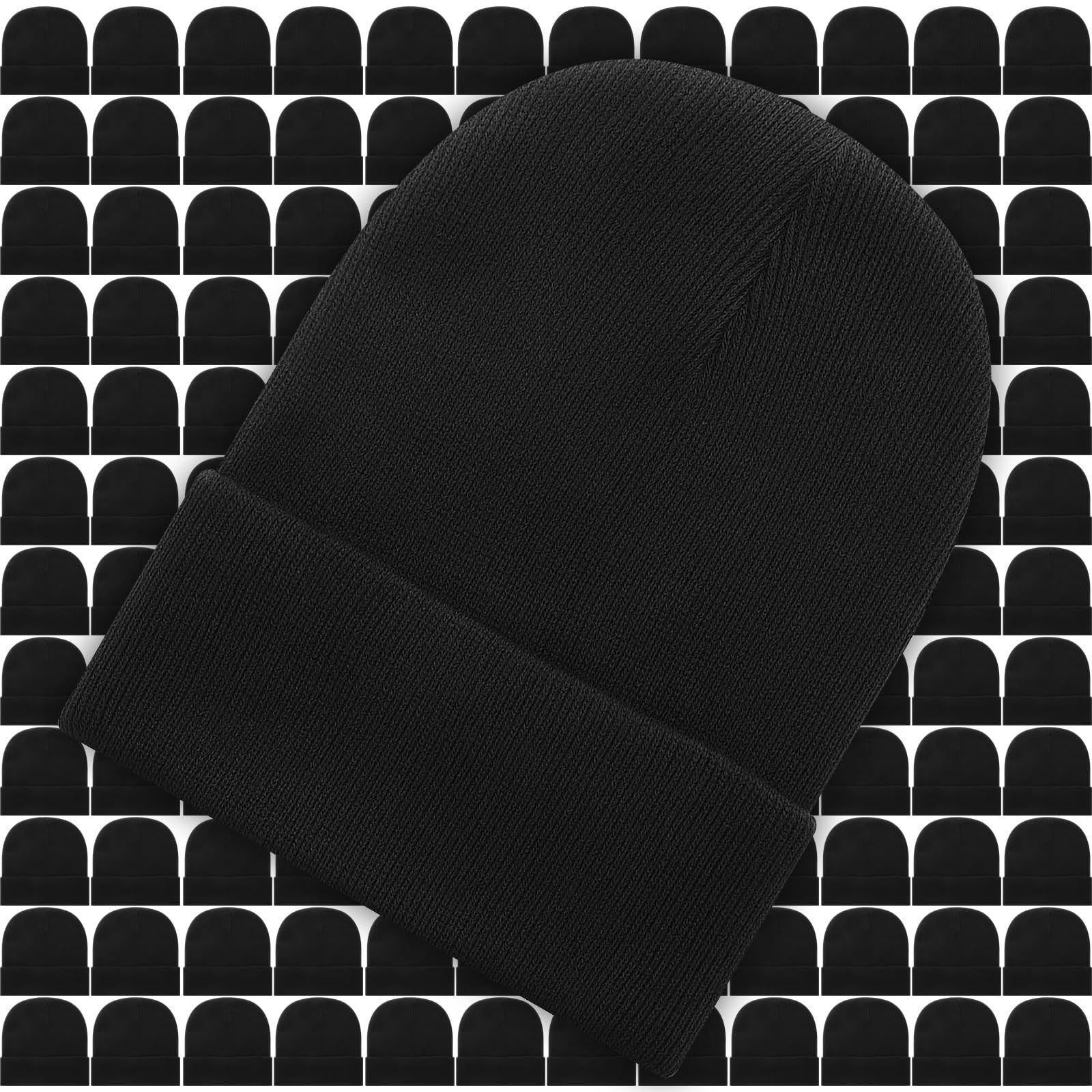 Toulite Bulk Winter Beanies for Homeless Donation Unisex Warm Knitted Beanie Hats Skull Cap